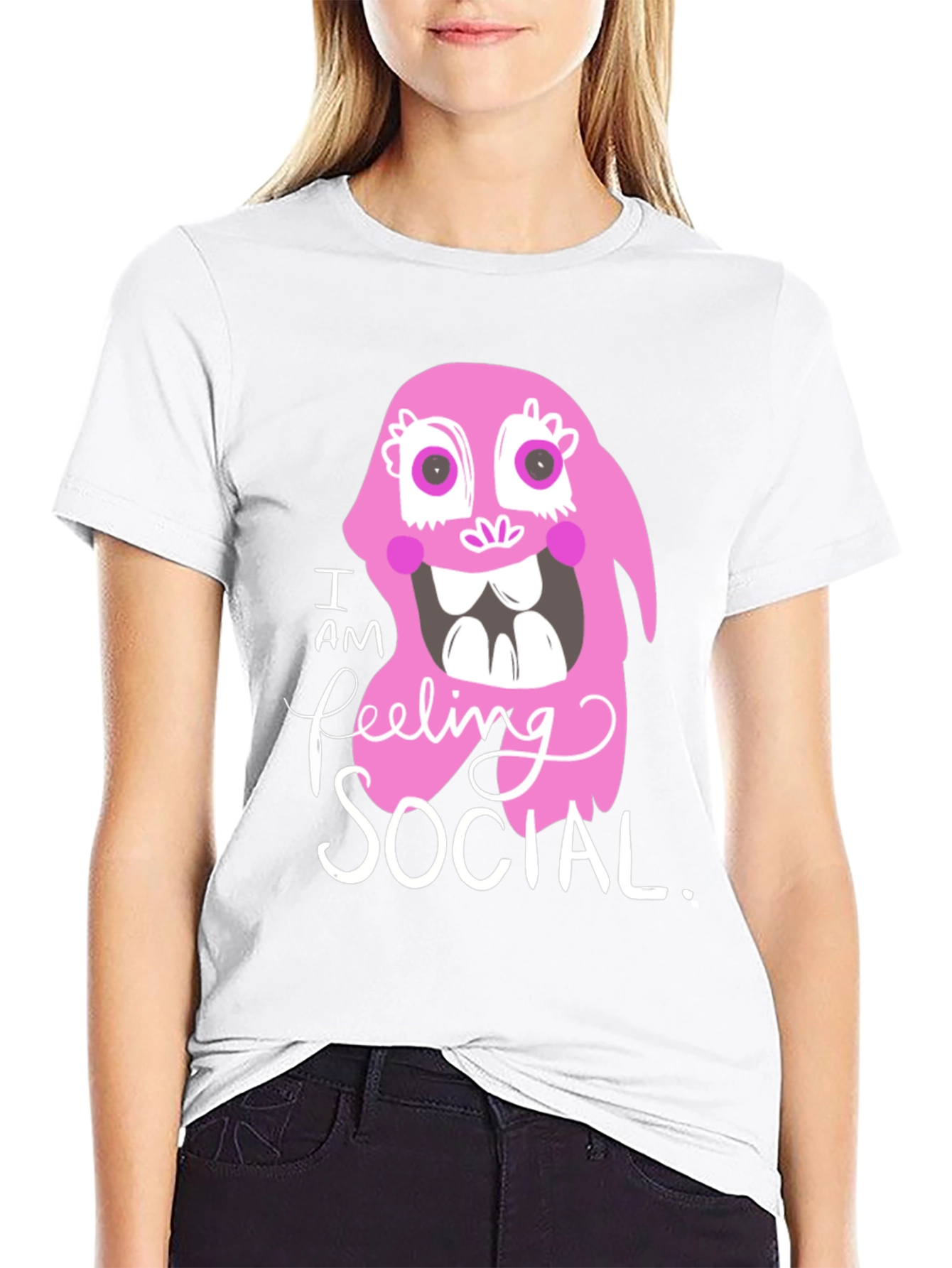 I am Feeling Social T-Shirt - Funny Graphic Tee