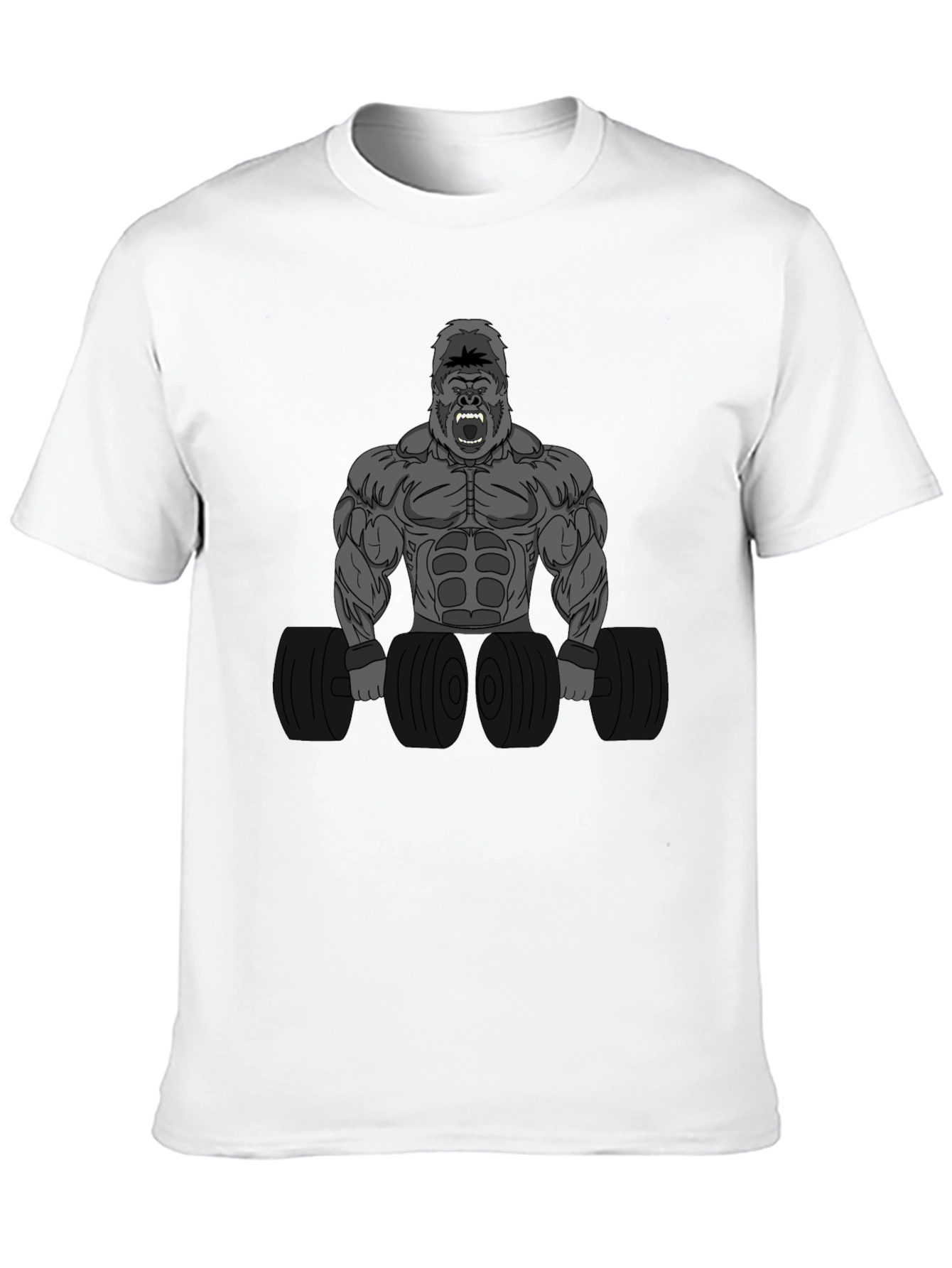 Gorilla Gym Black T-Shirt: Lift Like an Ape!