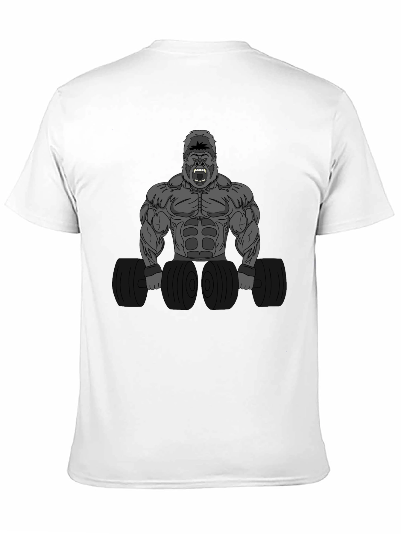 Gorilla Gym Black T-Shirt: Lift Like an Ape!