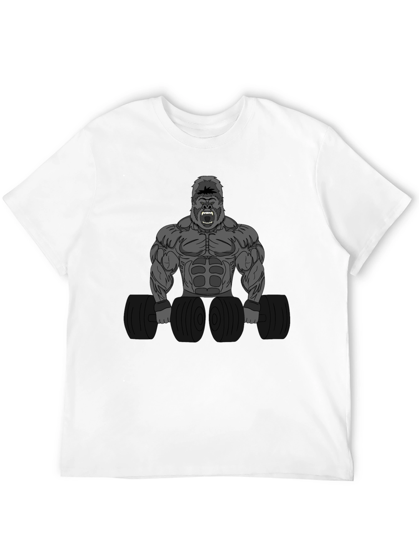 Gorilla Gym Black T-Shirt: Lift Like an Ape!
