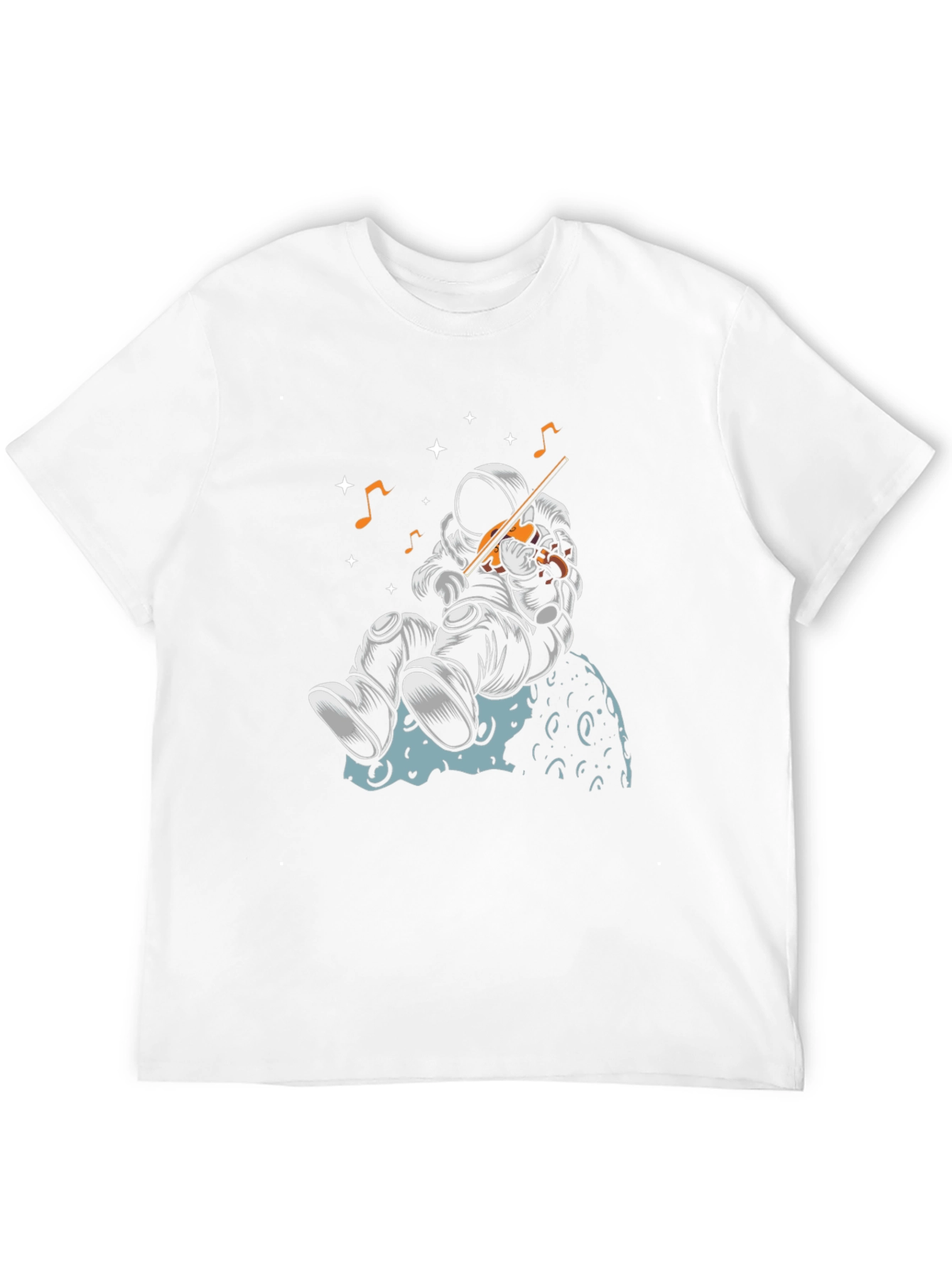 Astronaut Musician Graphic T-Shirt