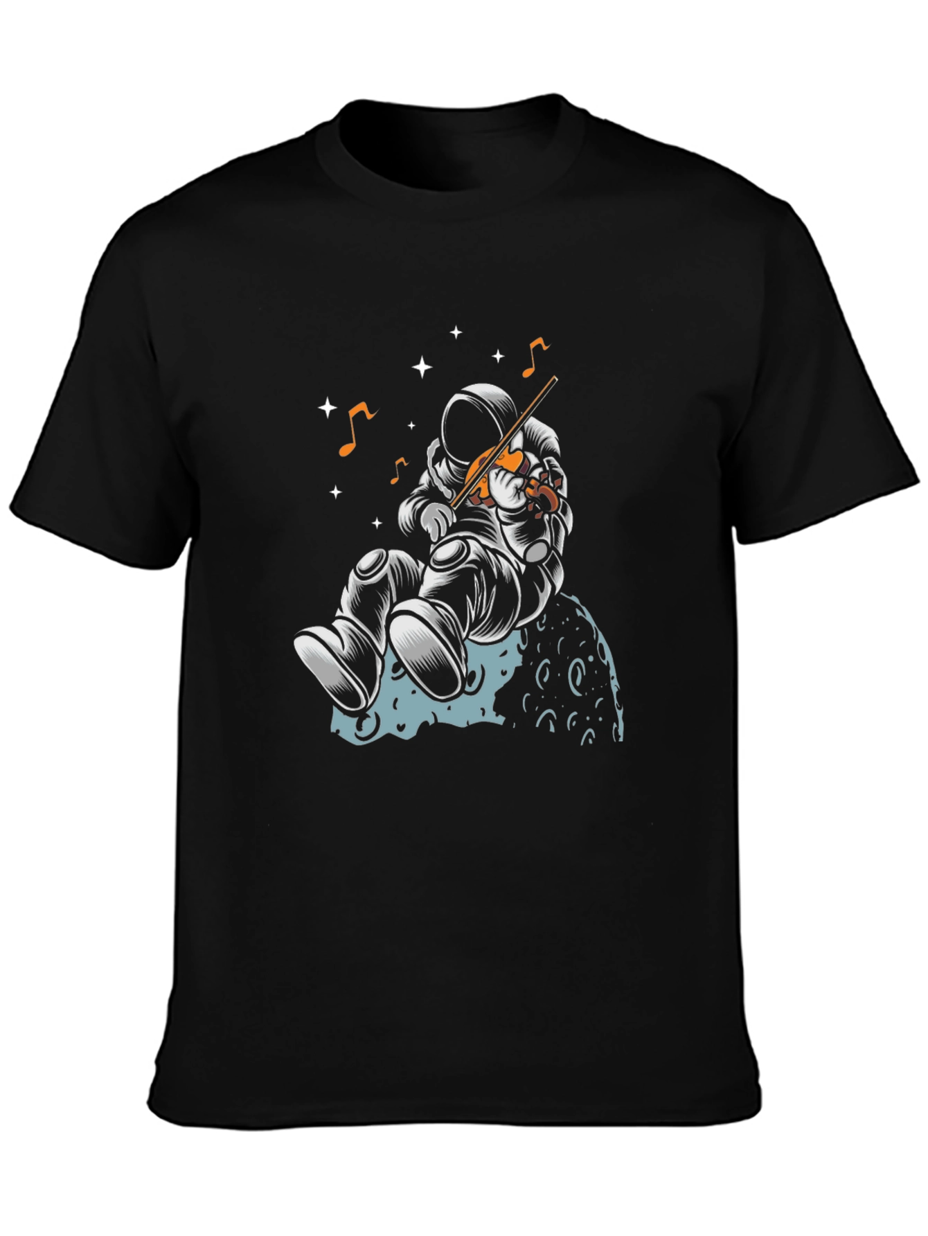 Astronaut Musician Graphic T-Shirt