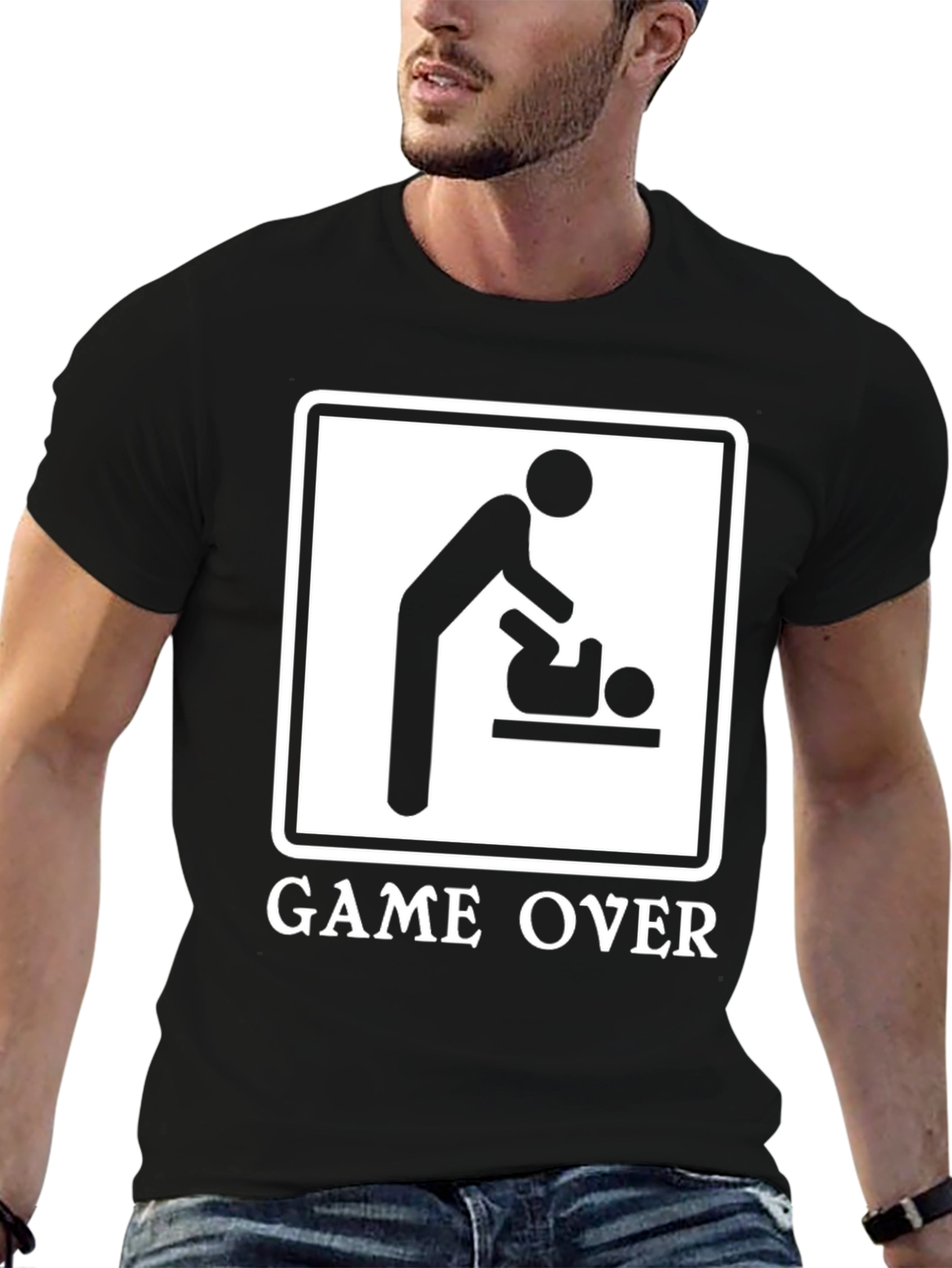 Game Over Baby Changing T-Shirt