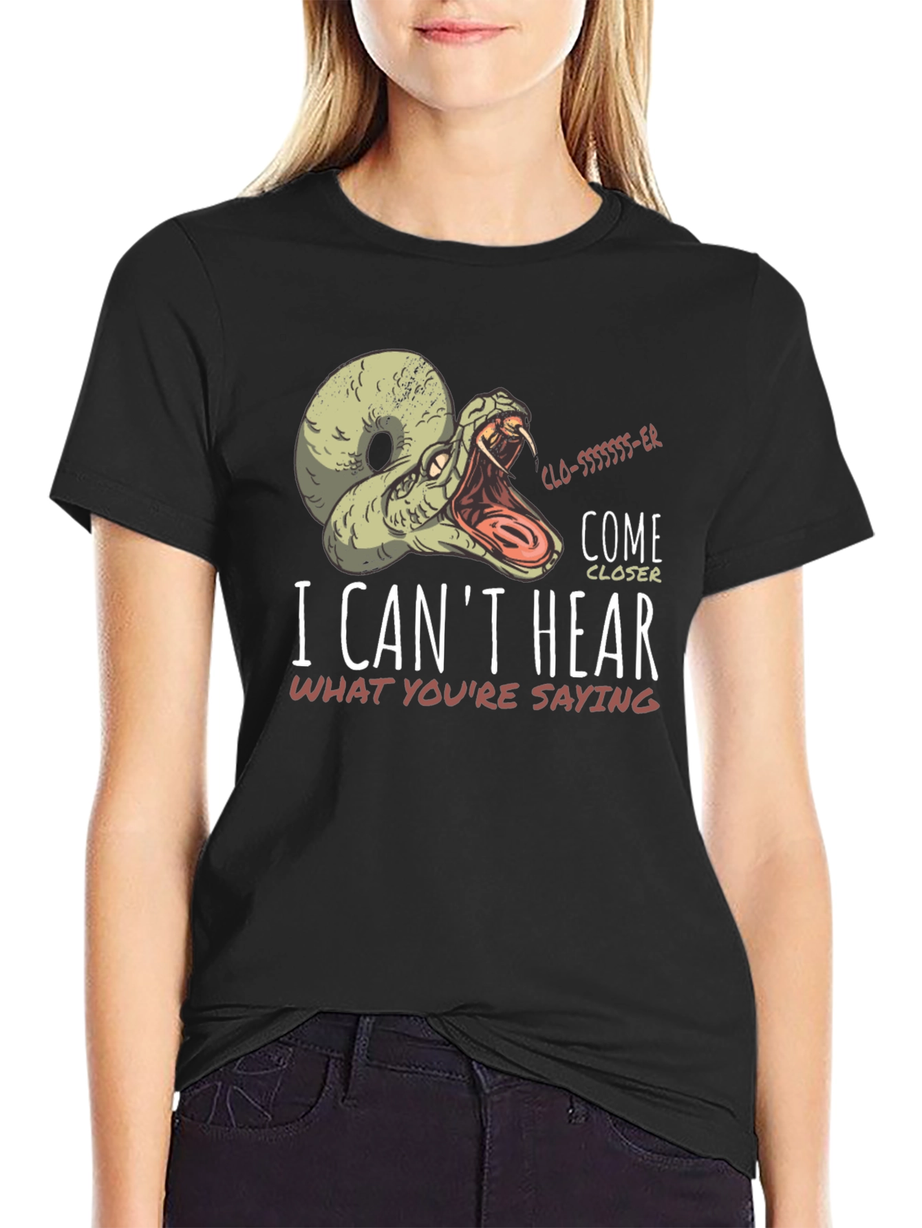 I Cant Hear You Snake T-Shirt