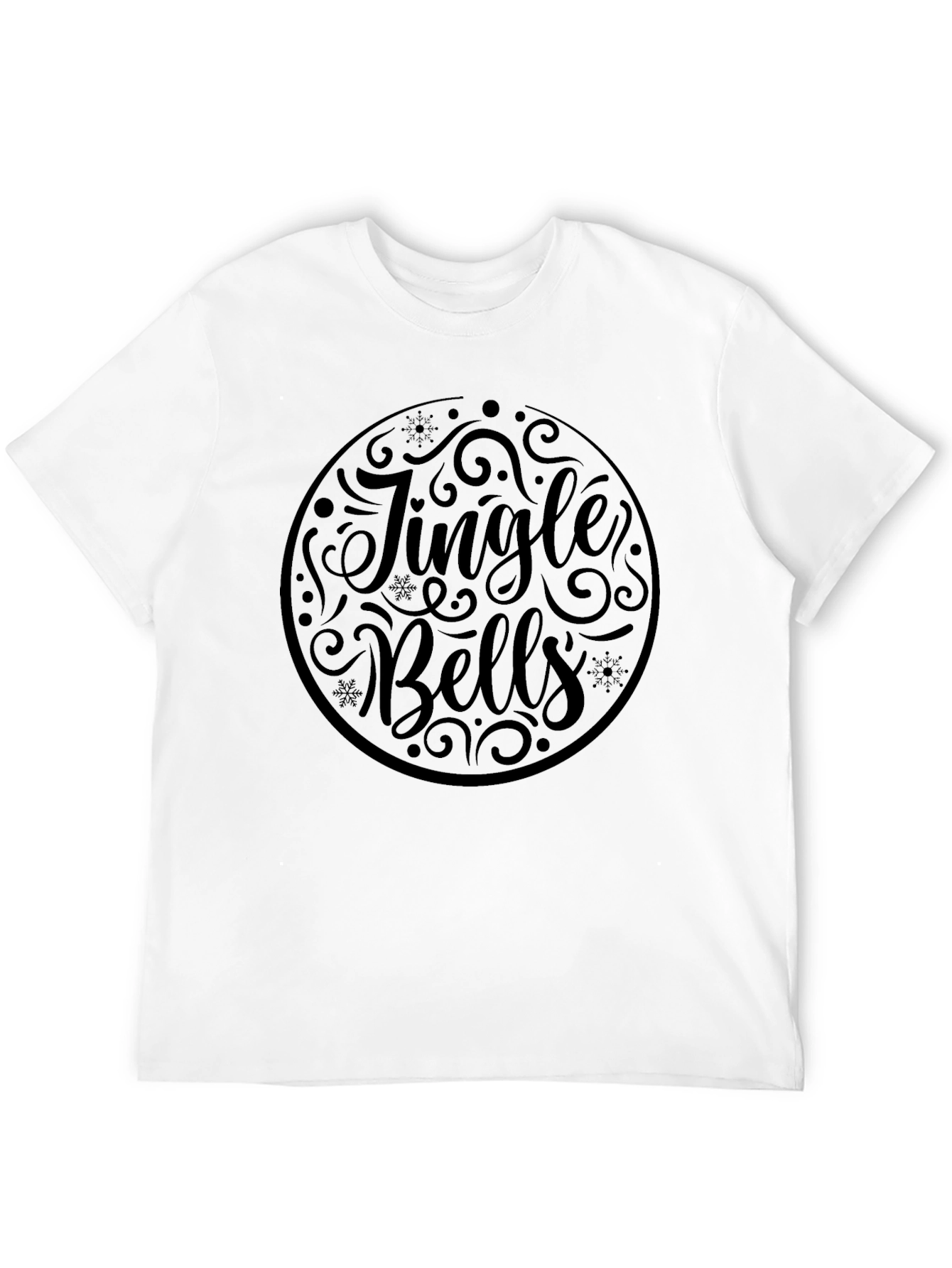 Jingle Bells Graphic Tee - Holiday Festive T-Shirt