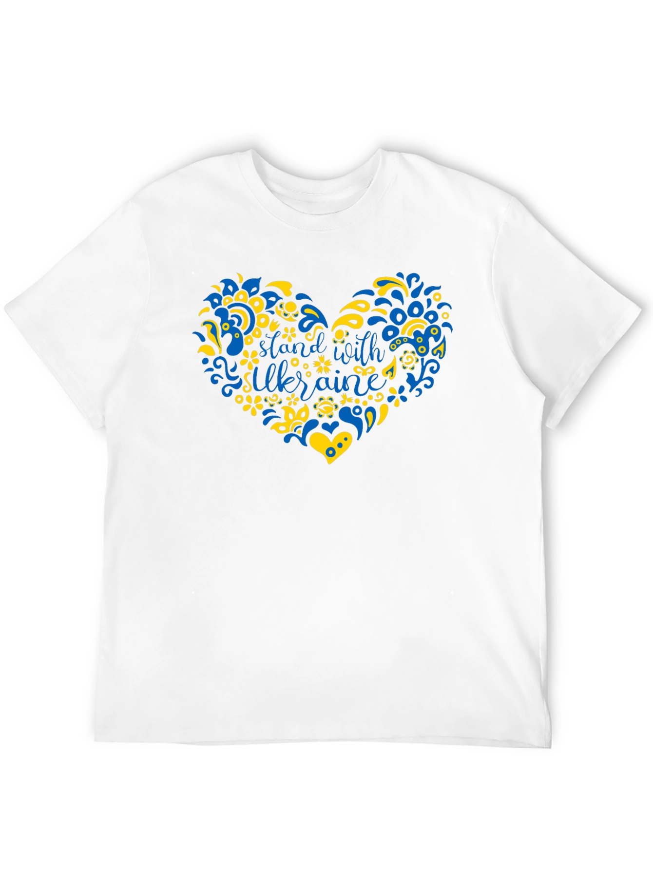 Stand with Ukraine Heart T-Shirt
