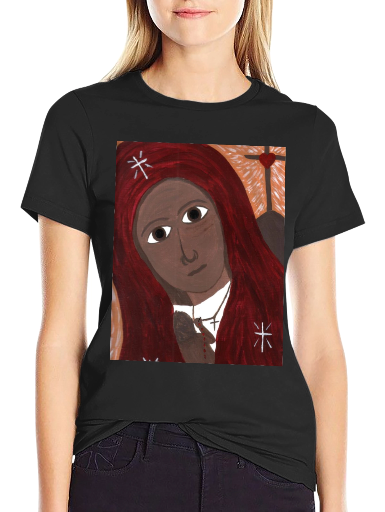 Unique Graphic Print Tee