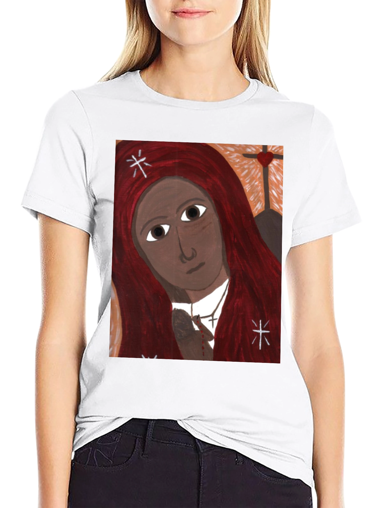 Unique Graphic Print Tee
