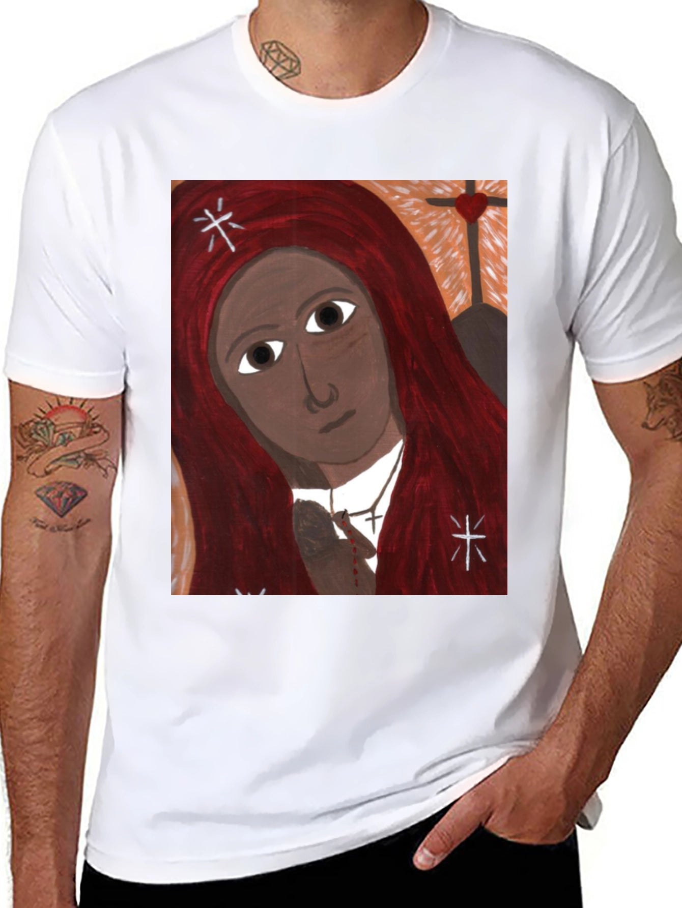 Unique Graphic Print Tee