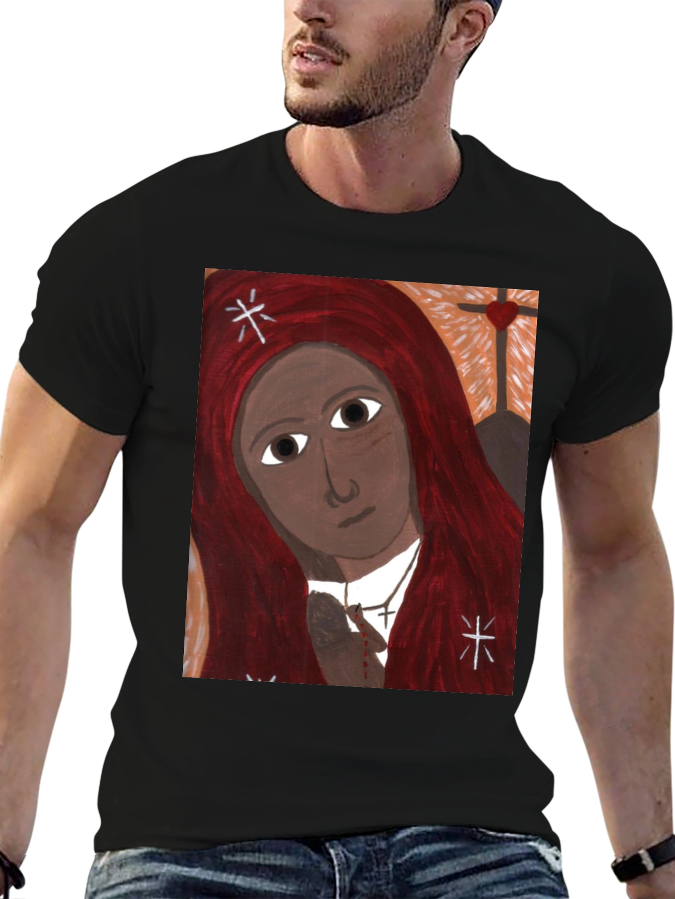 Unique Graphic Print Tee