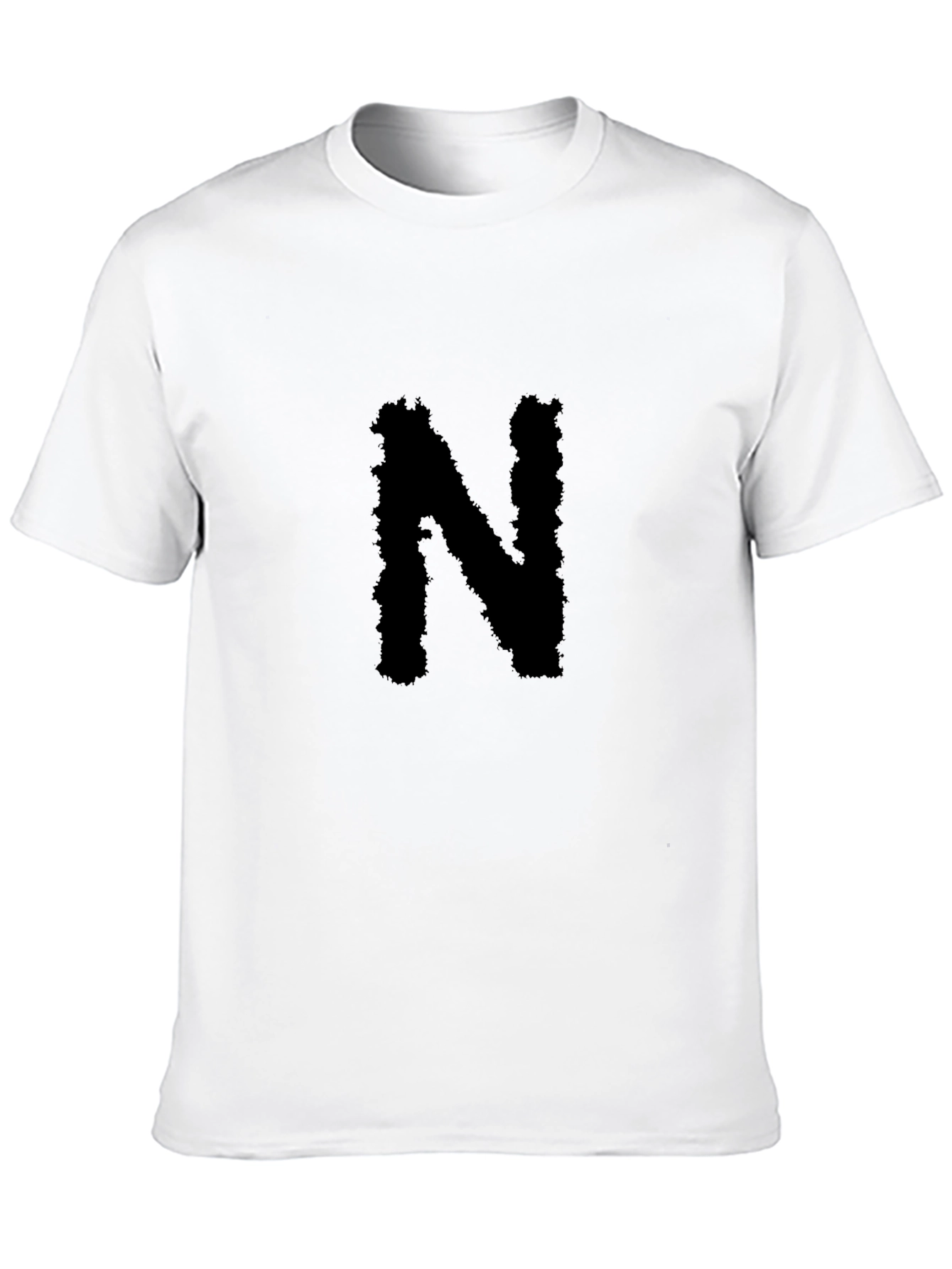 Black T-Shirt with Bold N Graphic