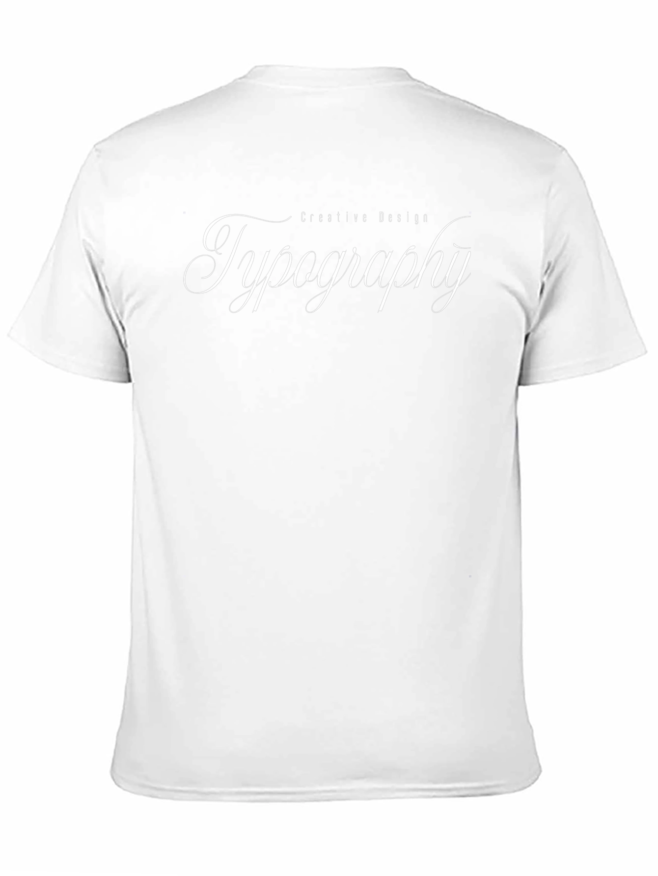 Typography Creative Design Black T-Shirt