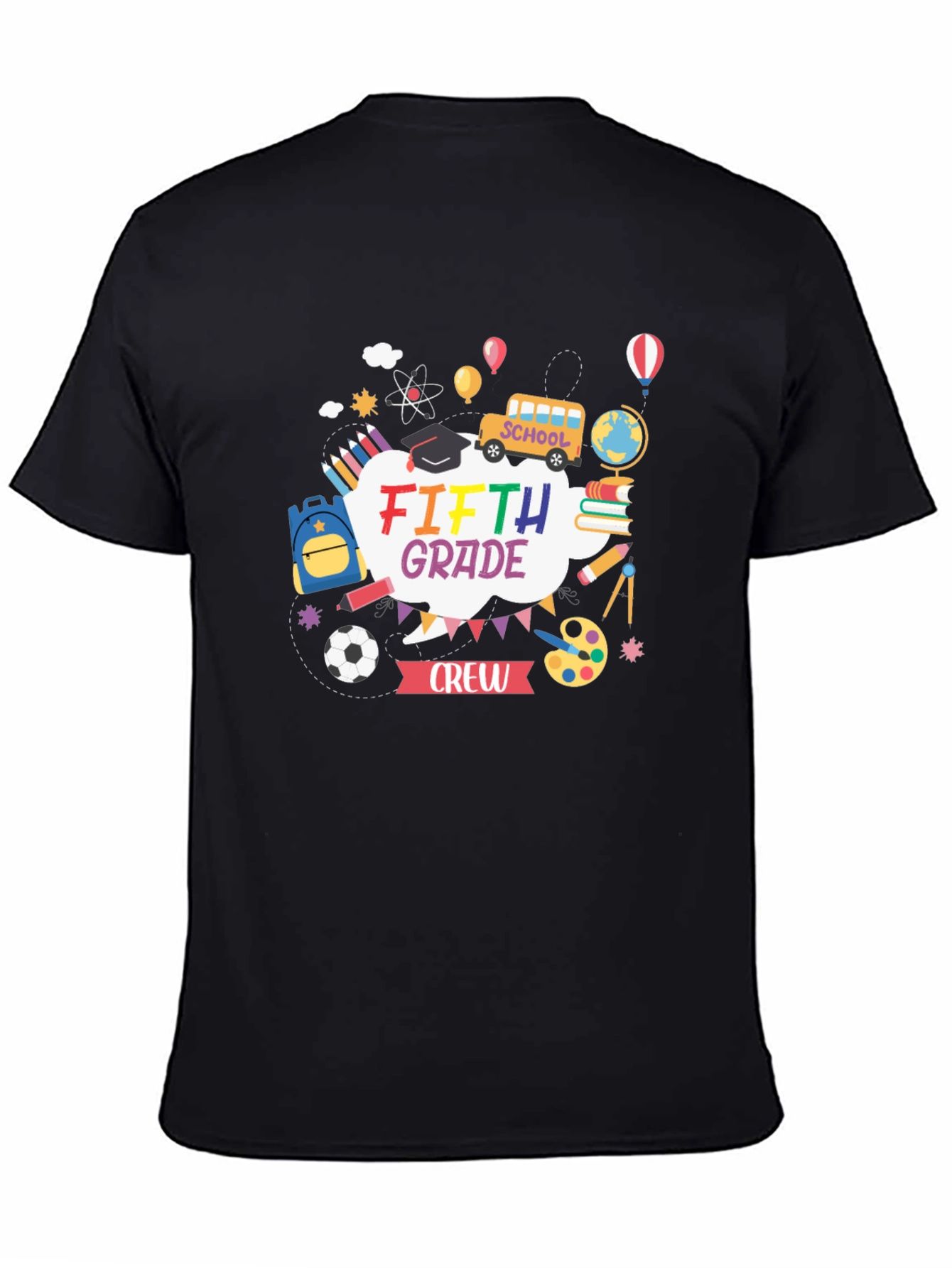 Fifth Grade Crew T-Shirt - School Theme Design
