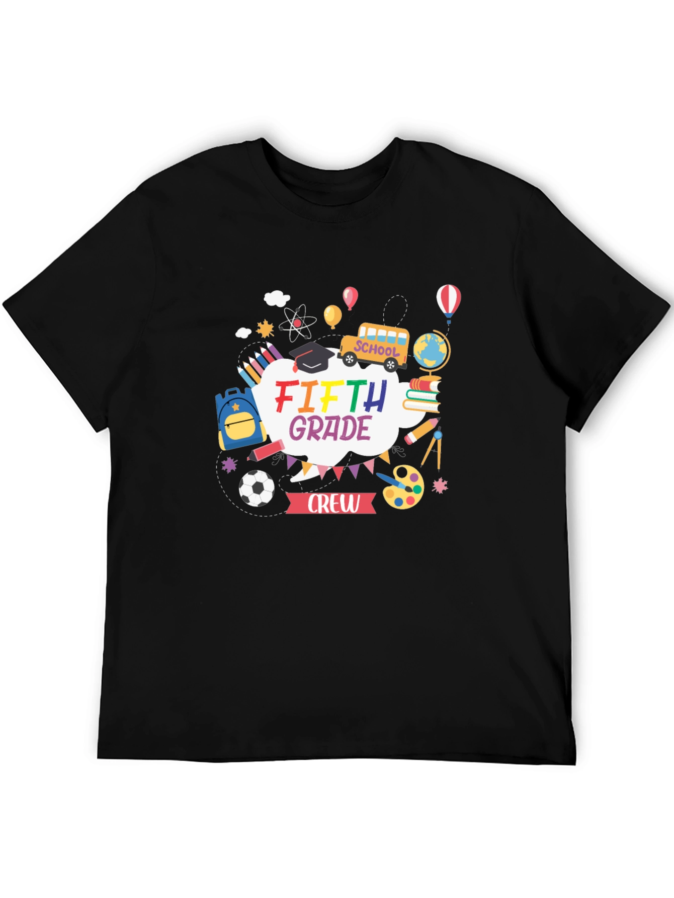 Fifth Grade Crew T-Shirt - School Theme Design