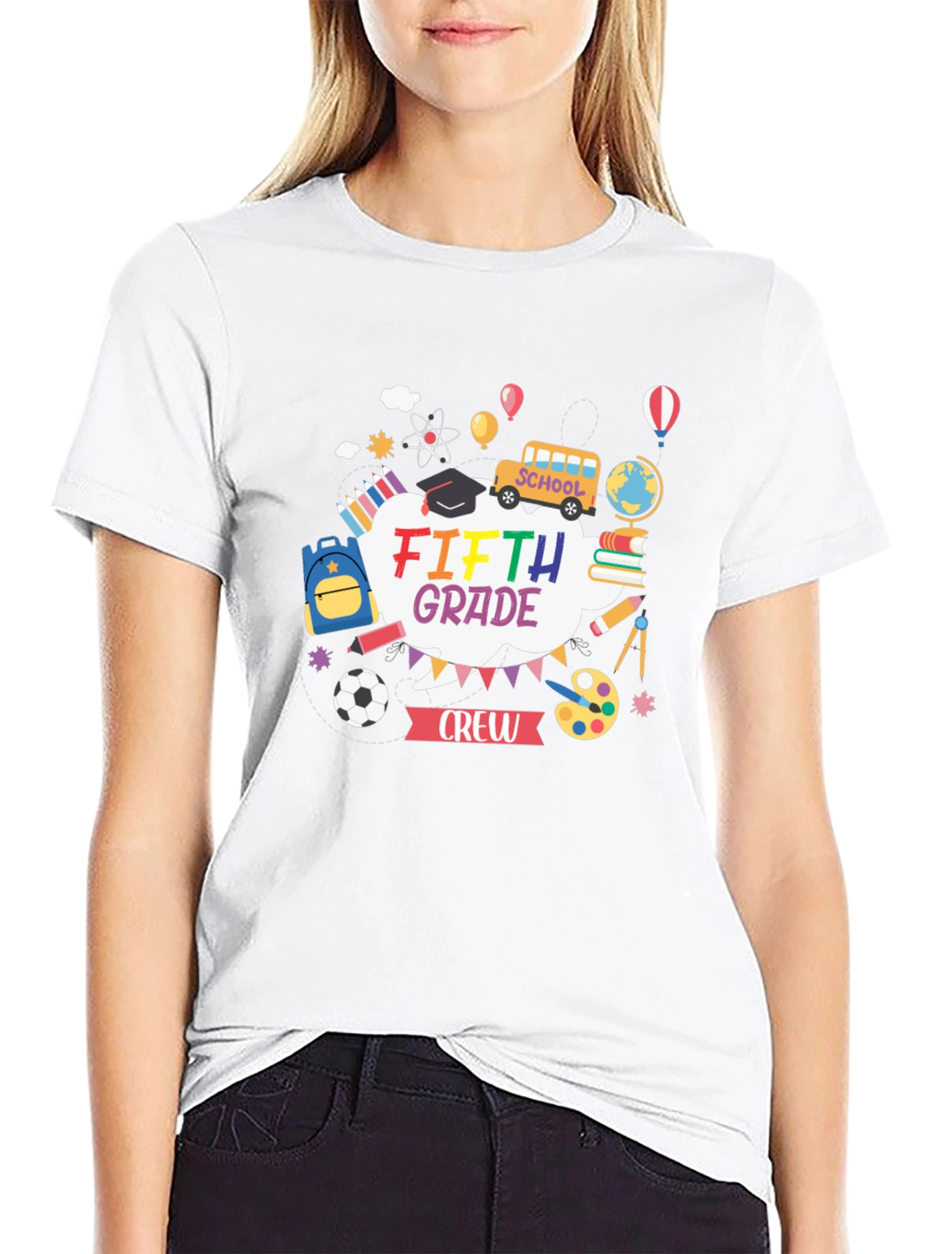 Fifth Grade Crew T-Shirt - School Theme Design