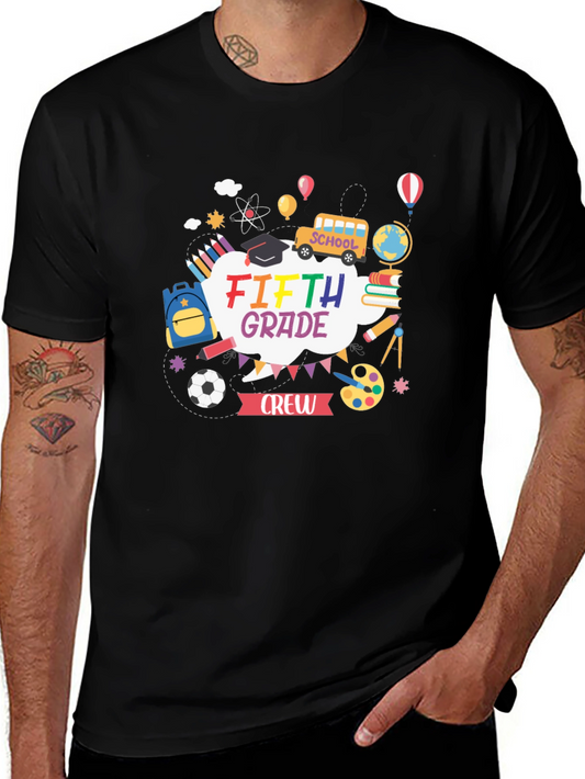 Fifth Grade Crew T-Shirt - School Theme Design