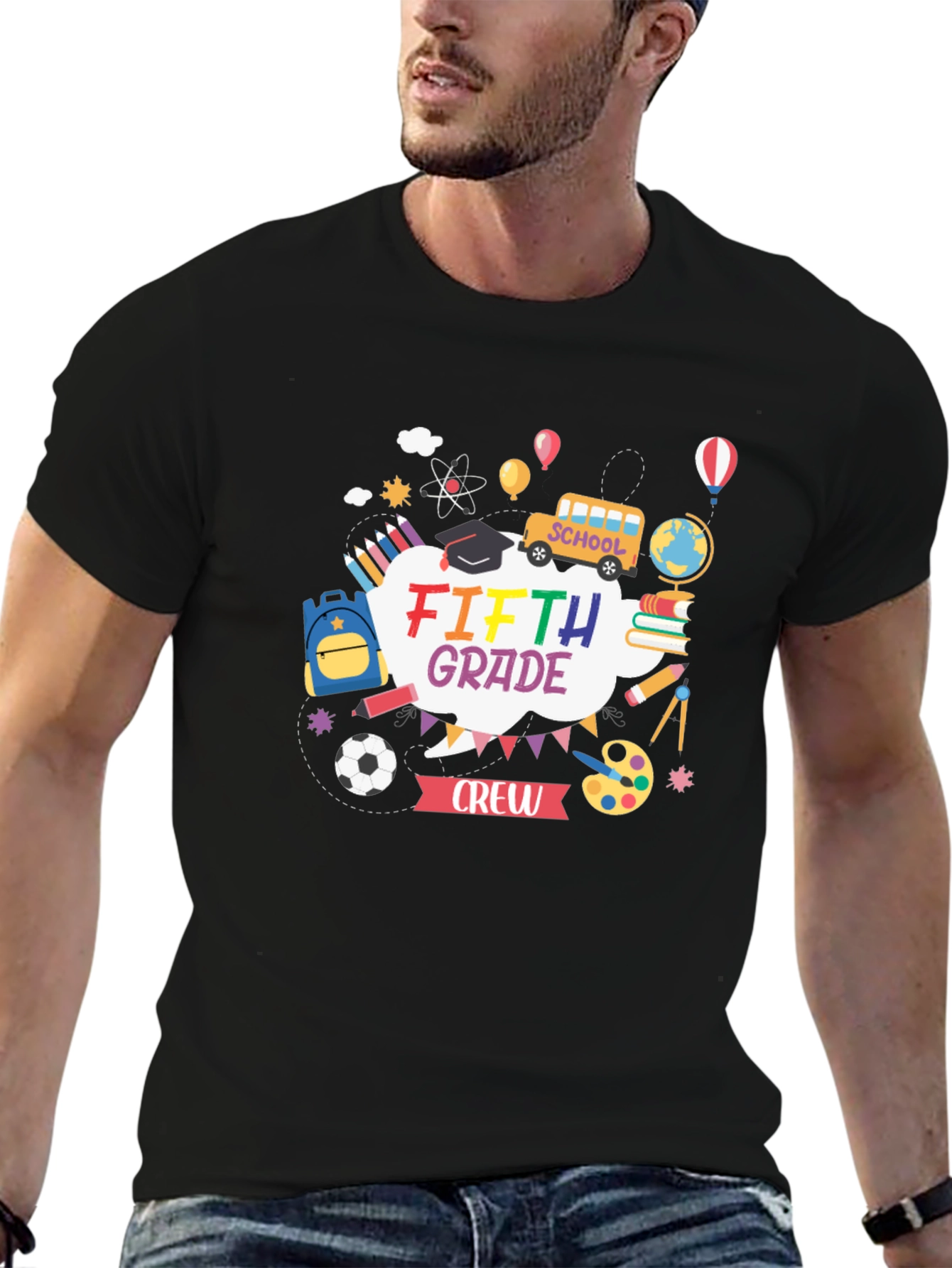 Fifth Grade Crew T-Shirt - School Theme Design
