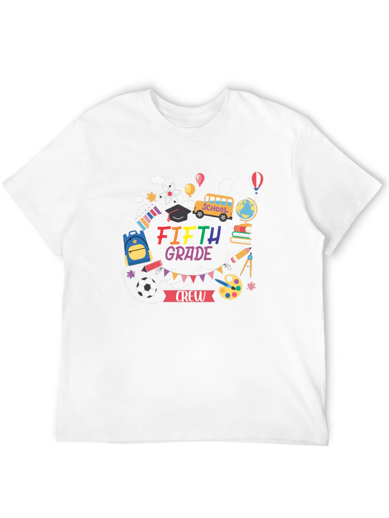 Fifth Grade Crew T-Shirt - School Theme Design