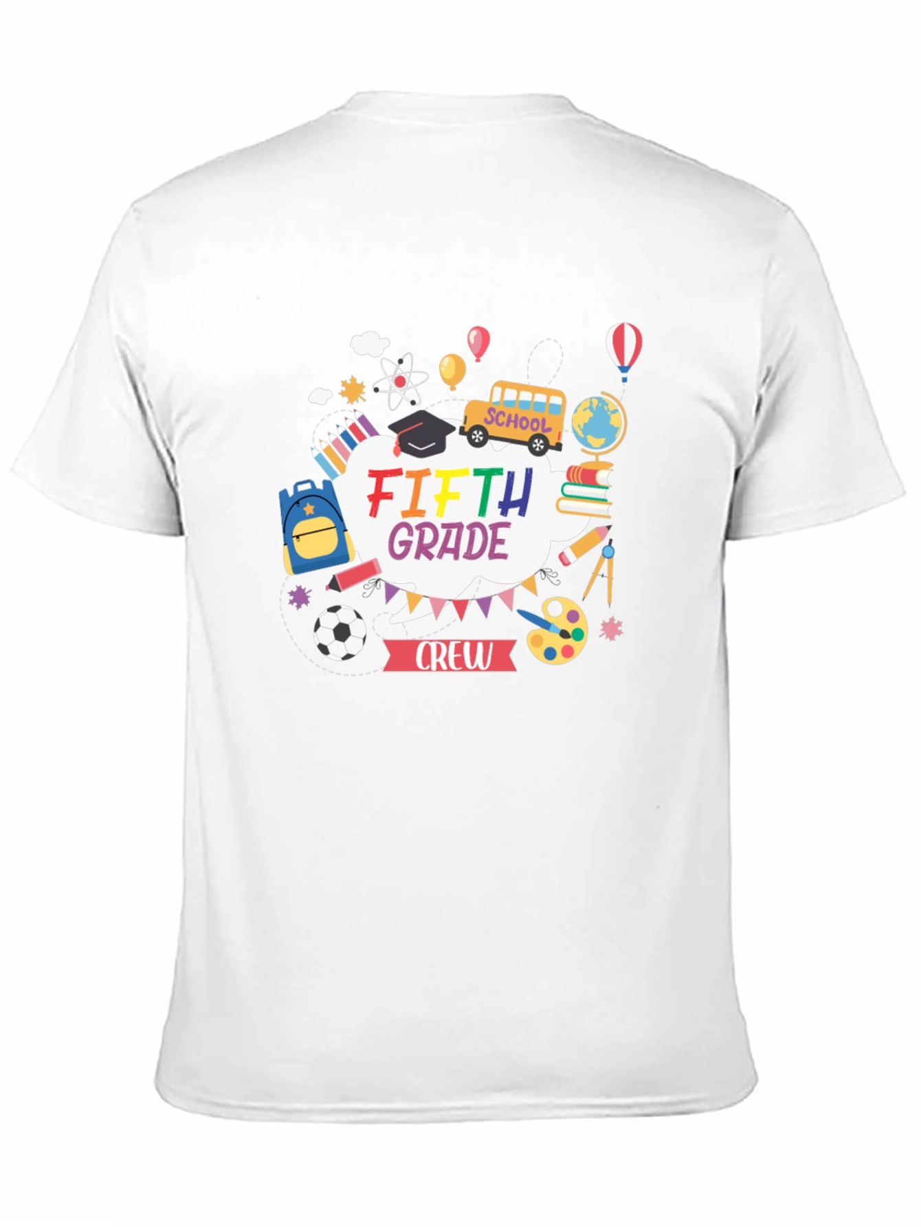 Fifth Grade Crew T-Shirt - School Theme Design