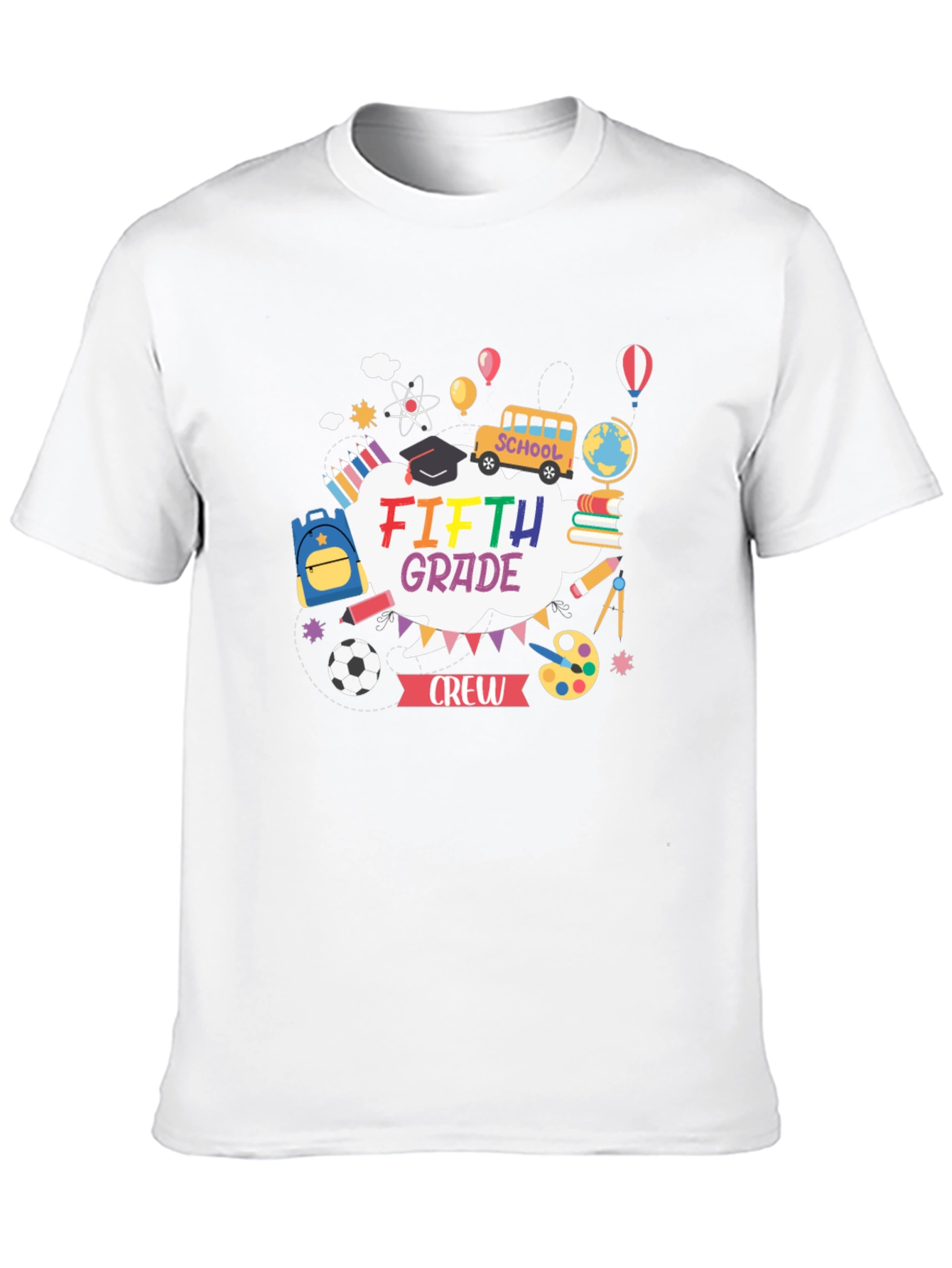 Fifth Grade Crew T-Shirt - School Theme Design
