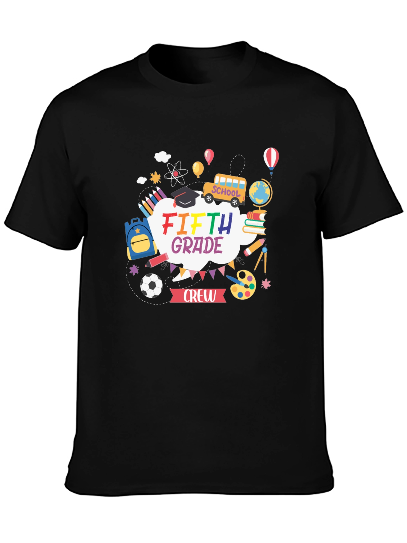 Fifth Grade Crew T-Shirt - School Theme Design