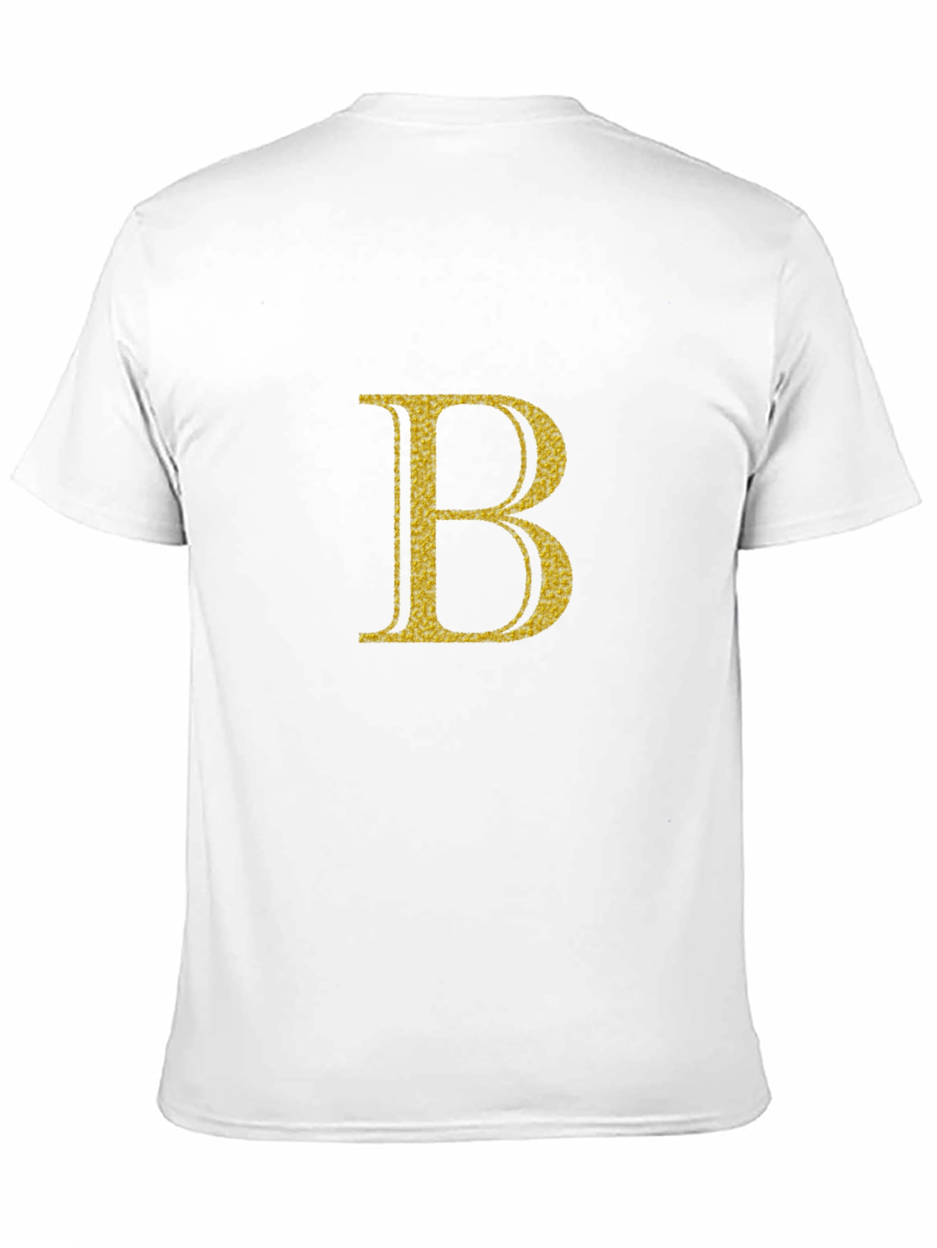 Black Tee with Gold B Graphic