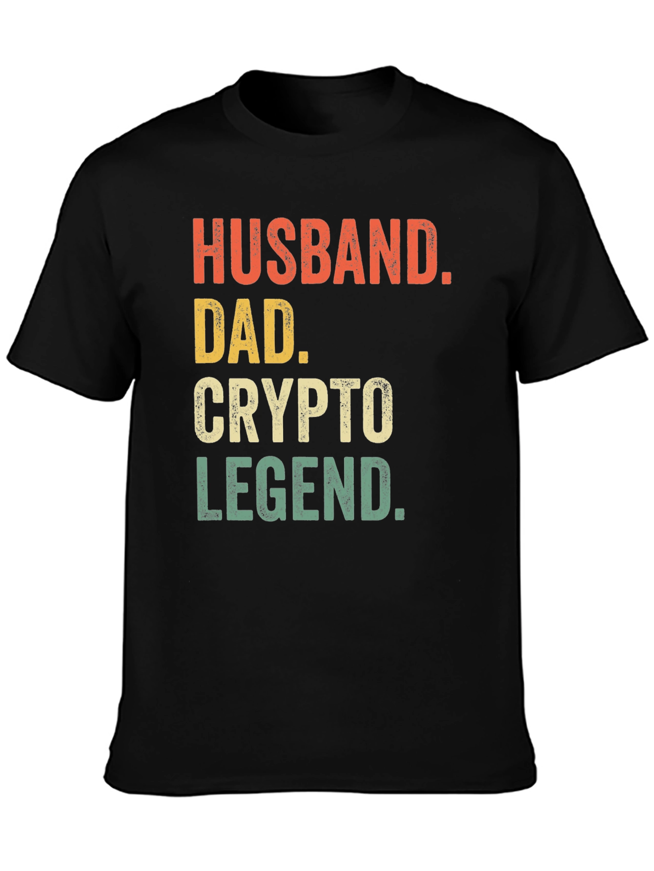 Husband Dad Crypto Legend Graphic Tee
