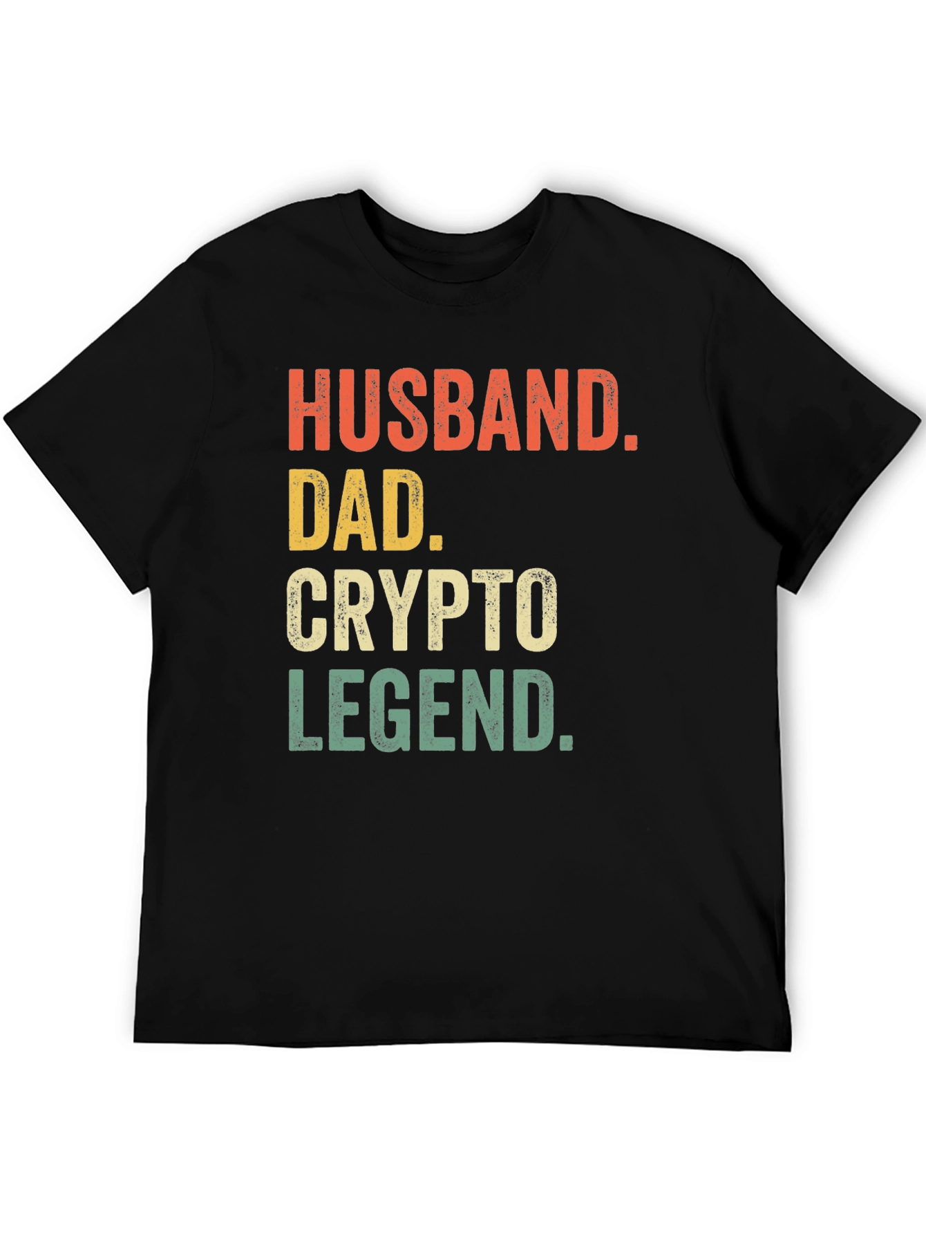 Husband Dad Crypto Legend Graphic Tee