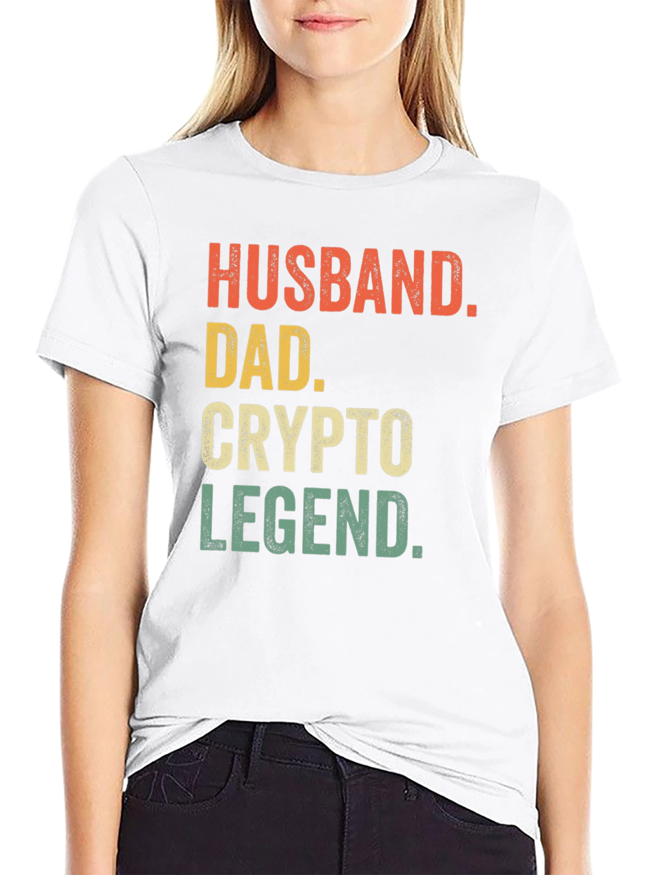 Husband Dad Crypto Legend Graphic Tee
