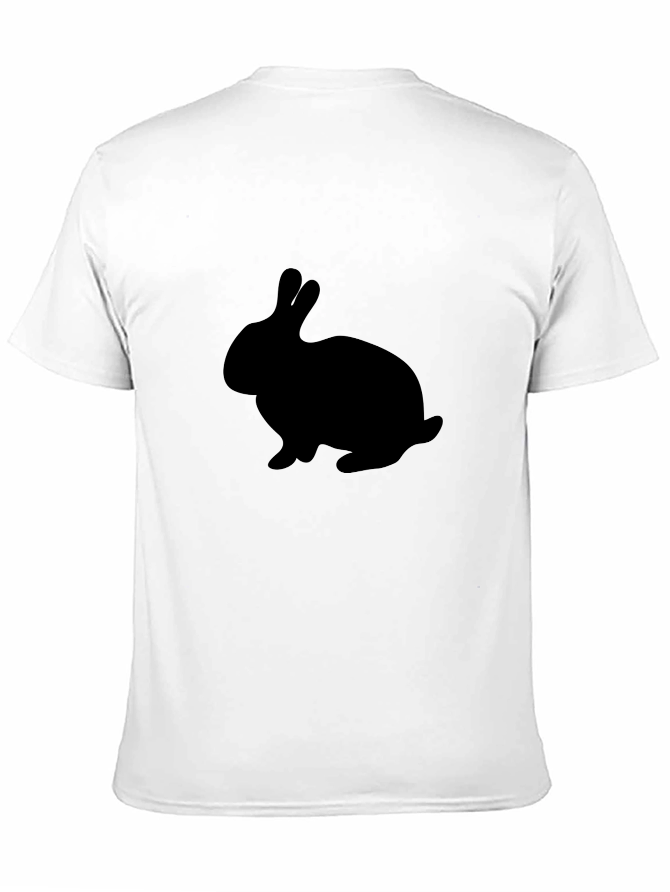 Black Rabbit Silhouette Graphic T-Shirt