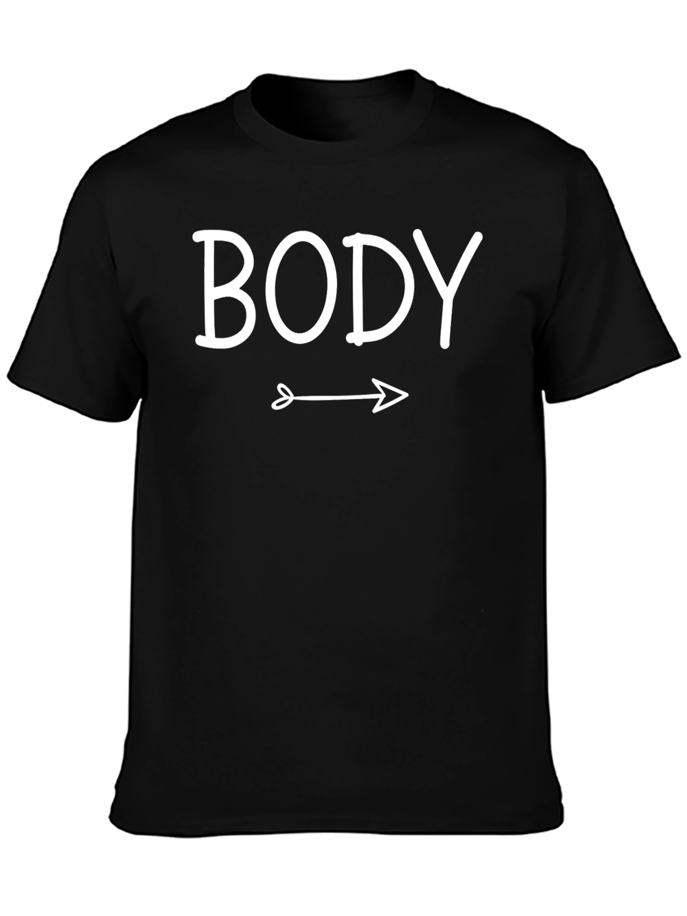 Funny Body Arrow T-Shirt Novelty Graphic Tee