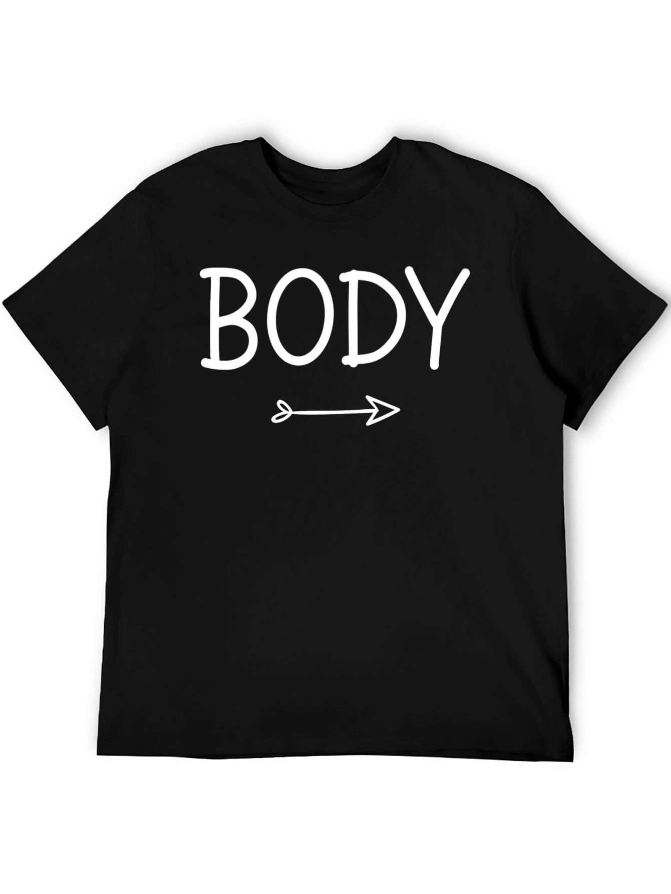 Funny Body Arrow T-Shirt Novelty Graphic Tee
