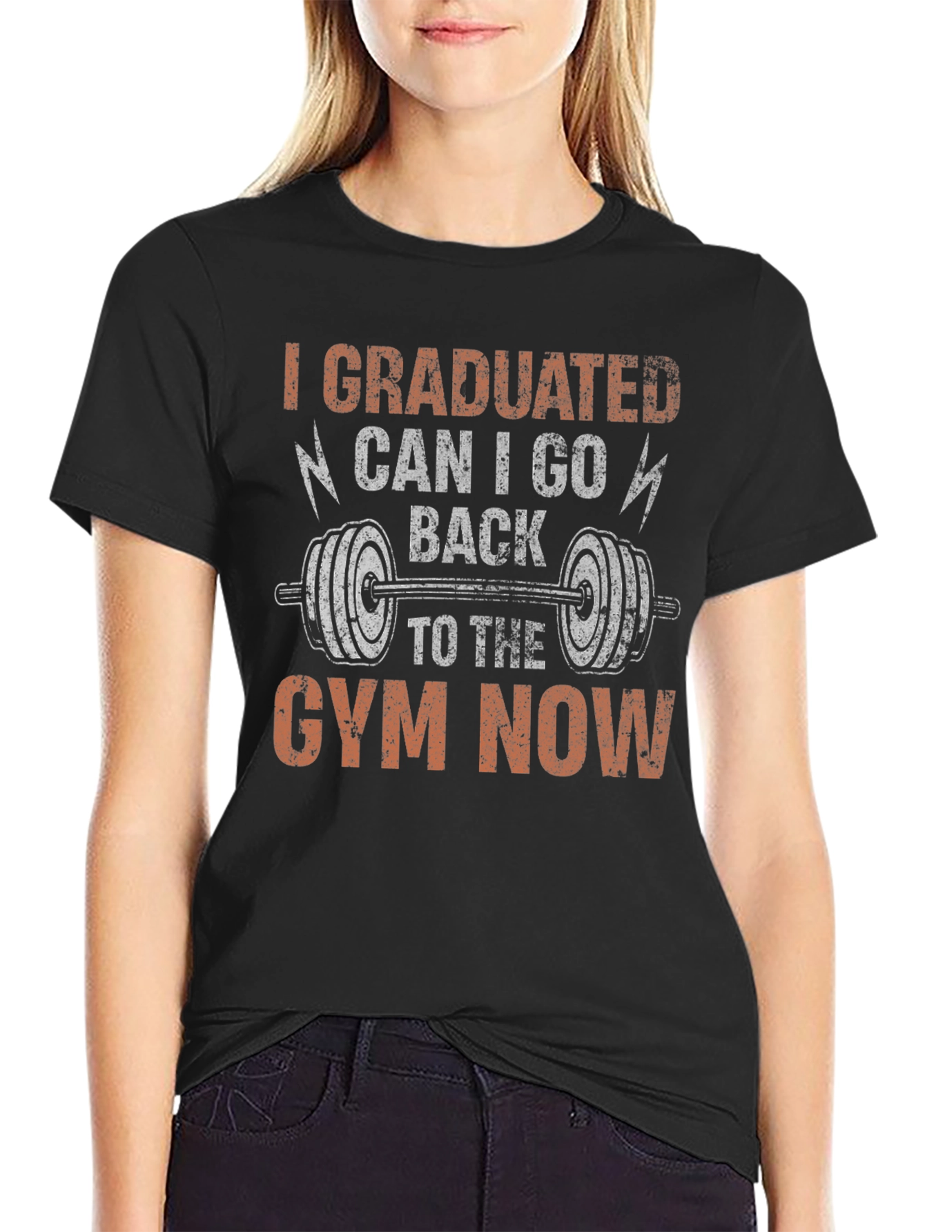 Graduated Gym T-Shirt Funny Workout Apparel