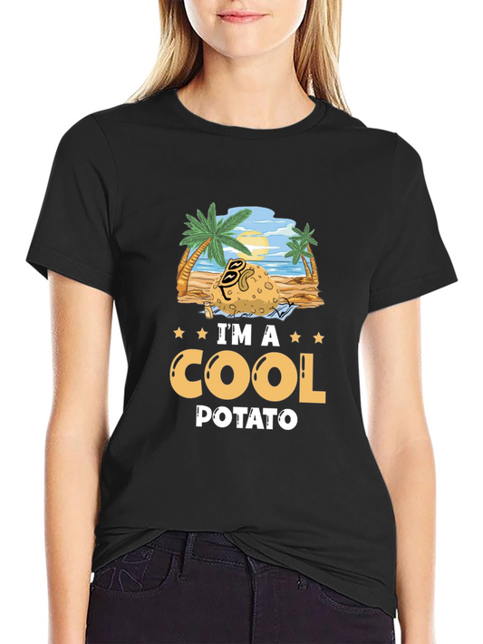 Cool Potato Graphic T-Shirt - Beach Vibes