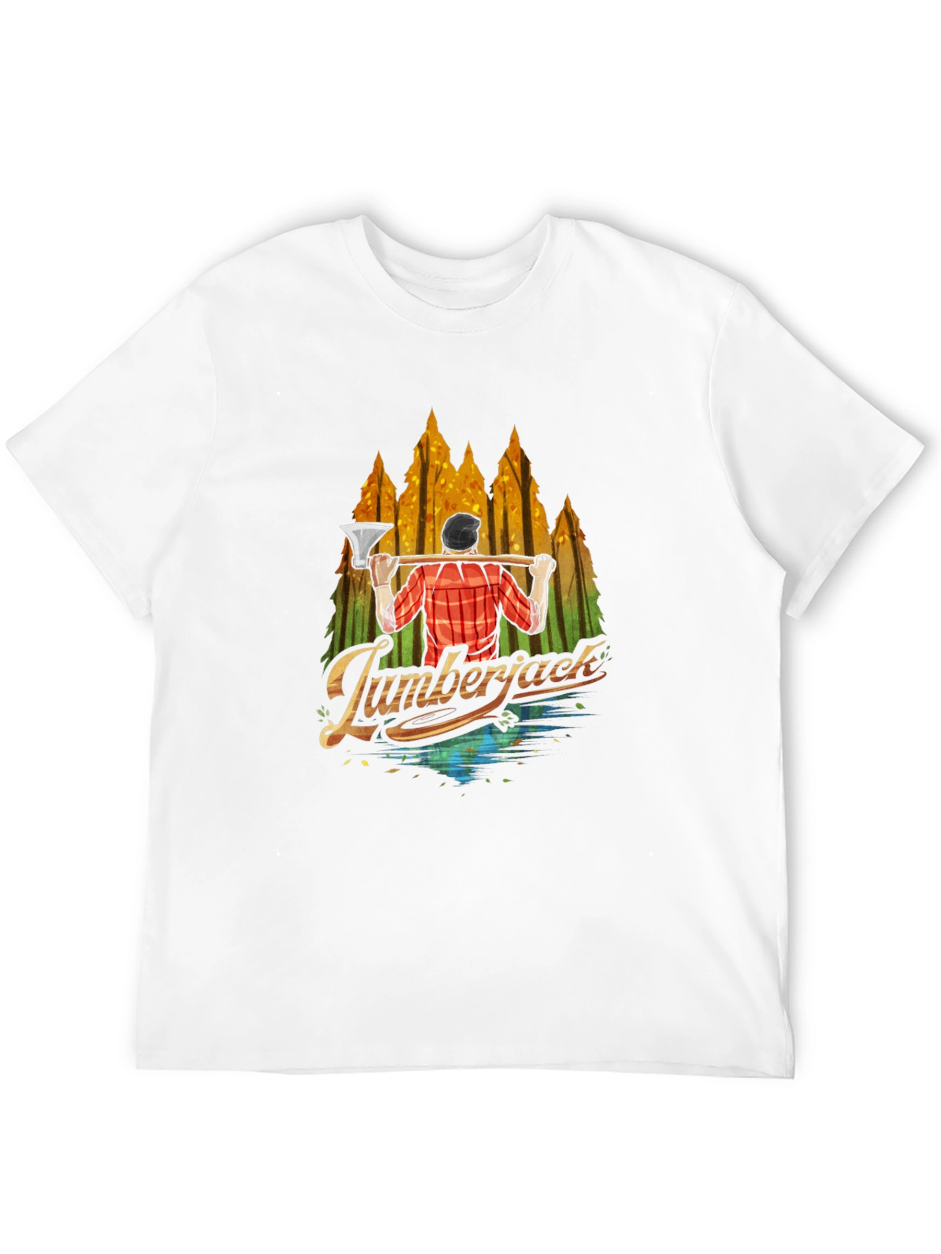 Lumberjack Graphic Print Crew Neck T-Shirt