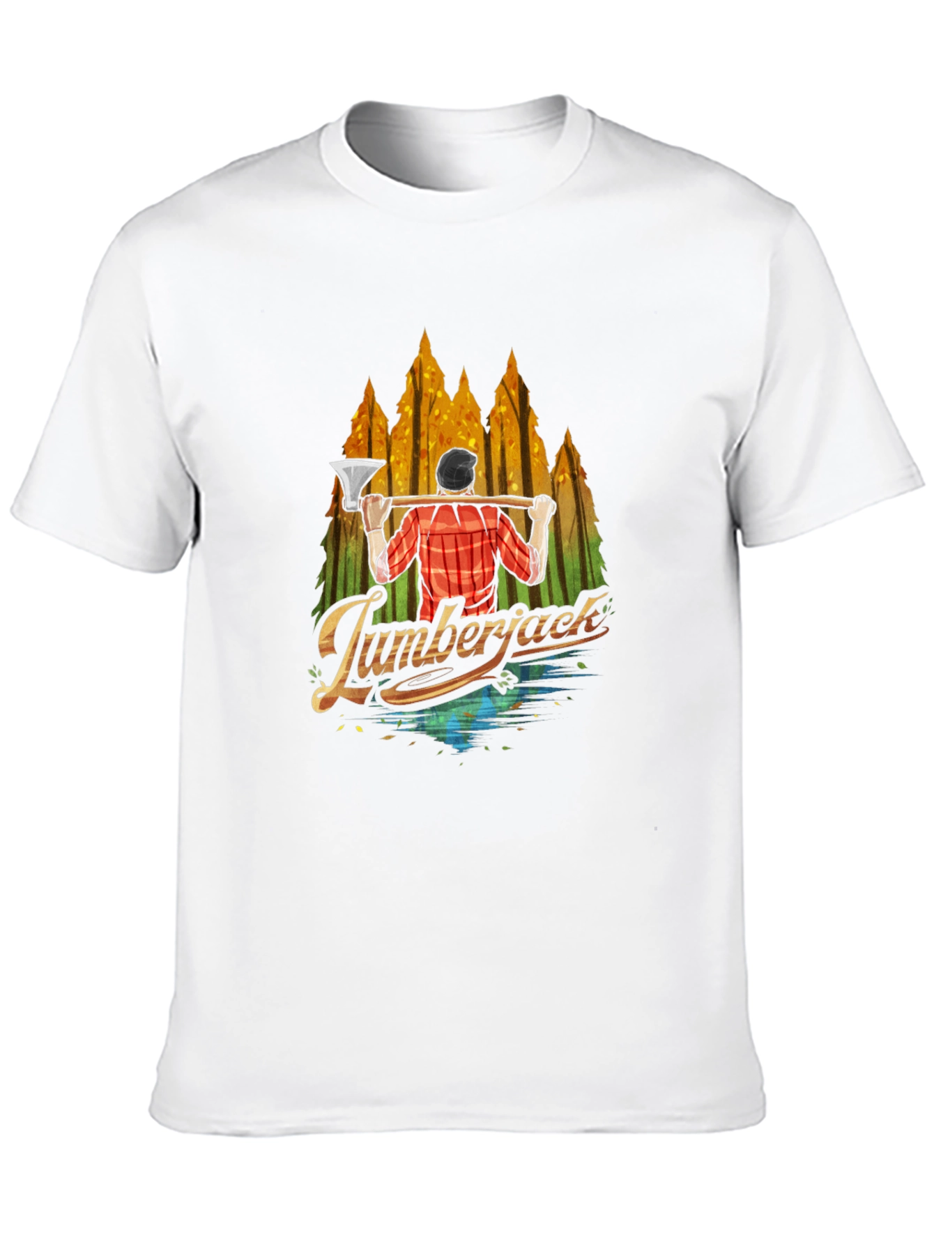 Lumberjack Graphic Print Crew Neck T-Shirt