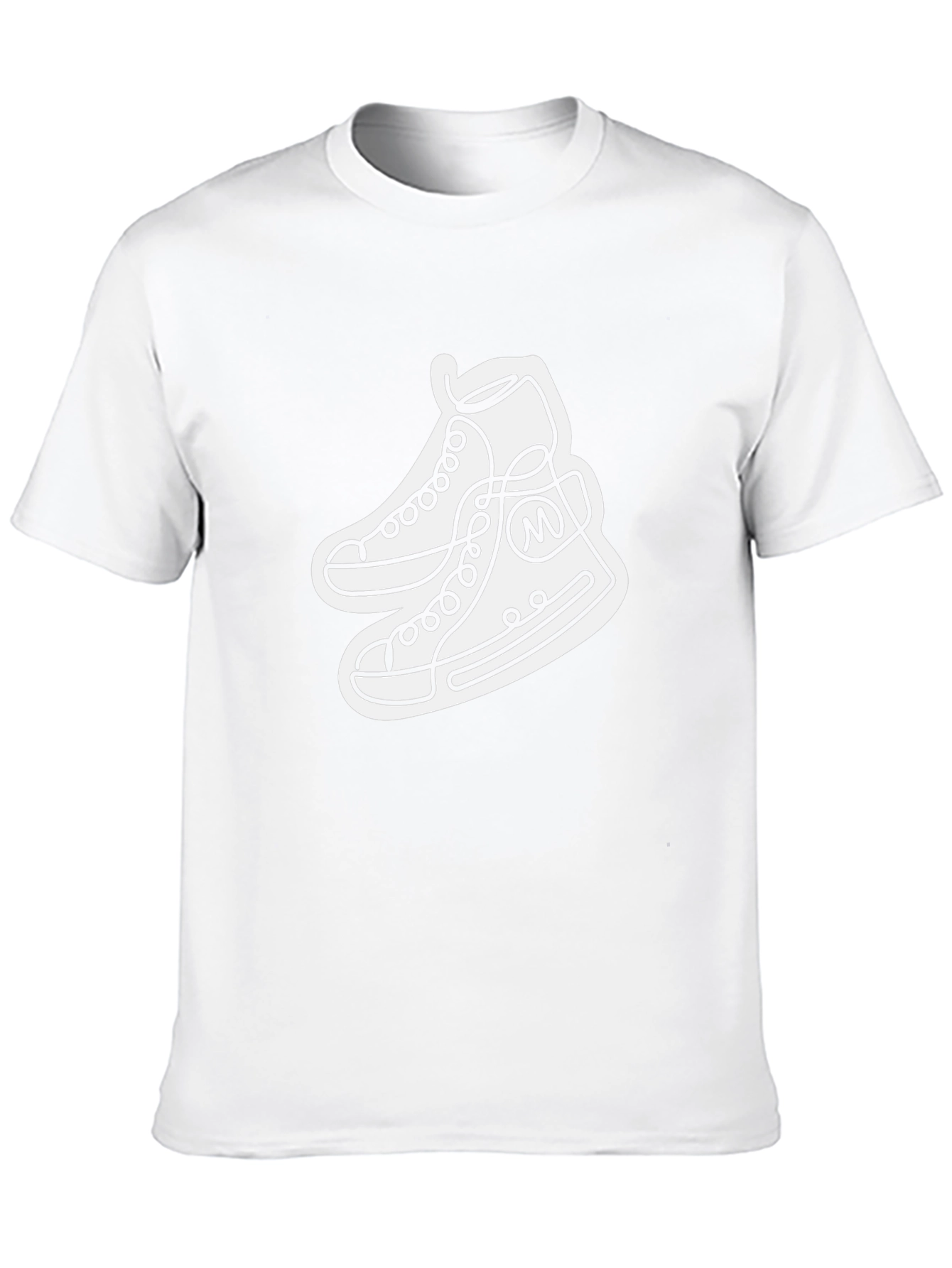 Black T-Shirt with Sneaker Graphic