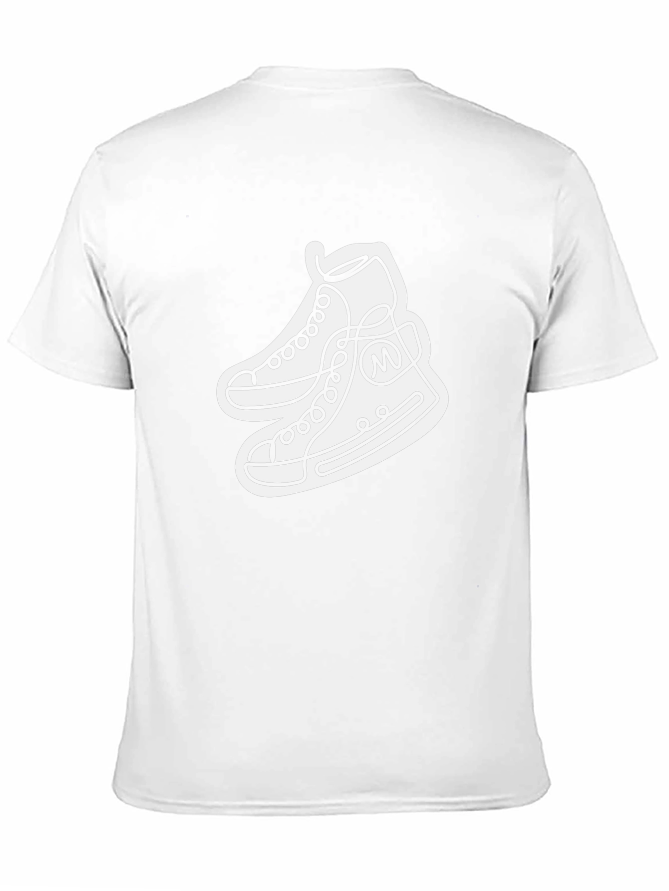Black T-Shirt with Sneaker Graphic