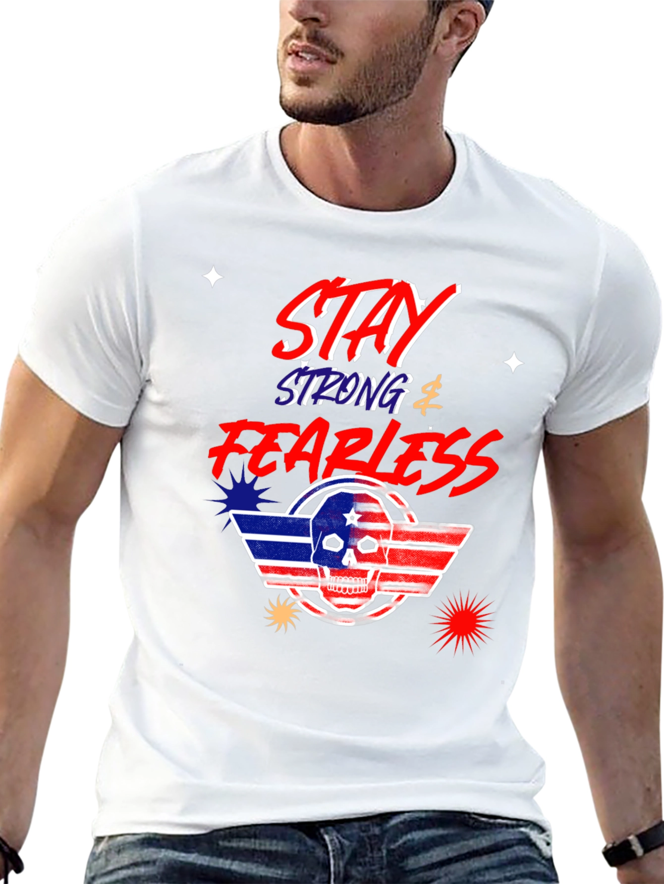 Stay Strong Fearless Graphic T-Shirt