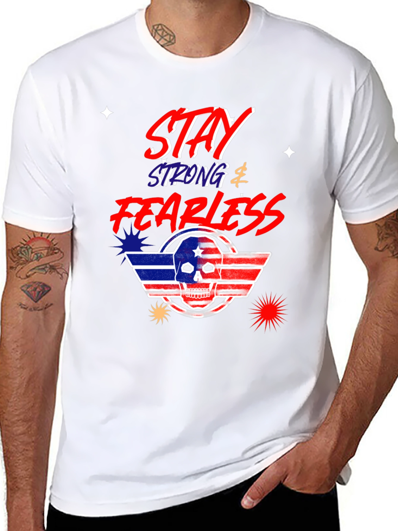 Stay Strong Fearless Graphic T-Shirt