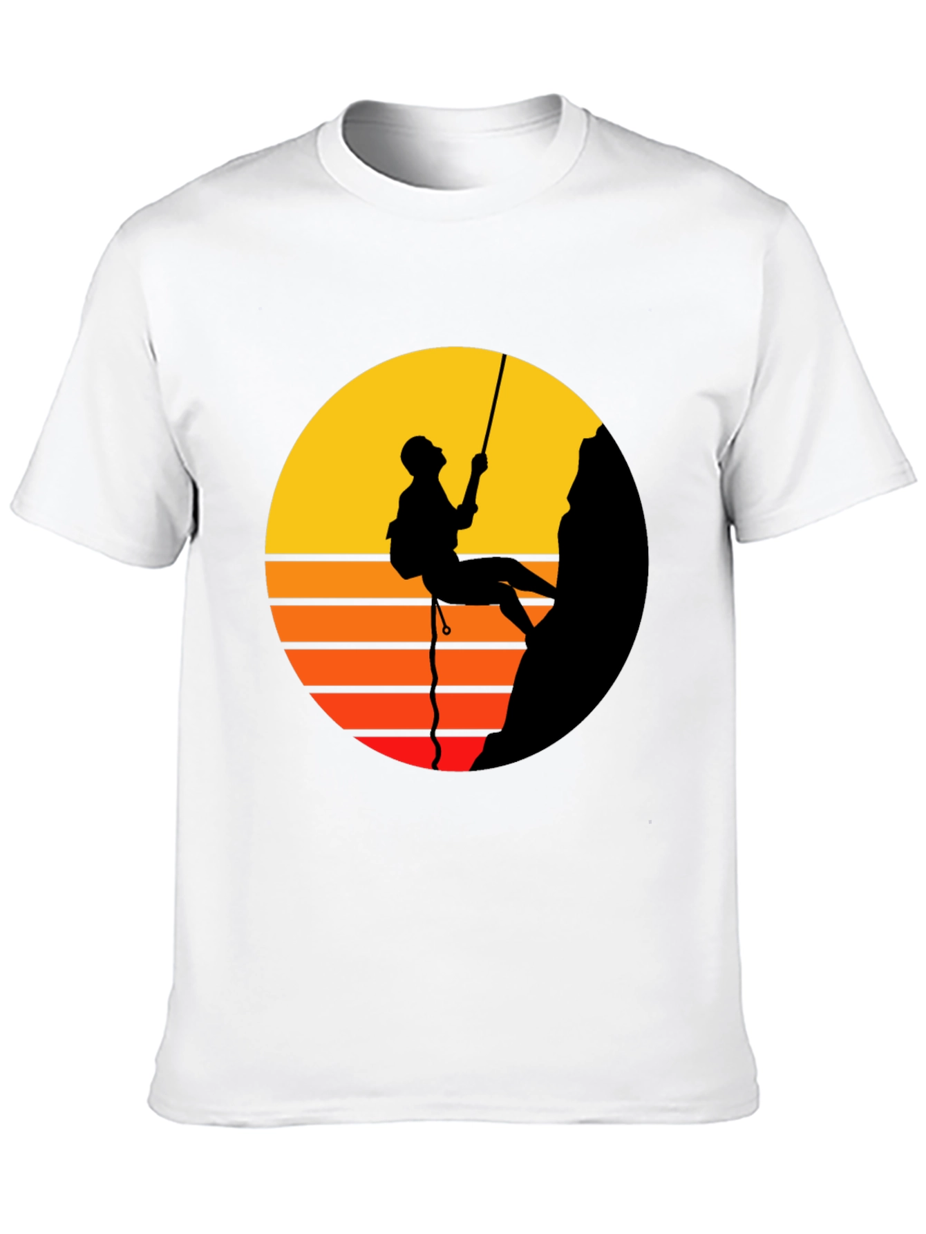 Rock Climbing Graphic Tee - Black