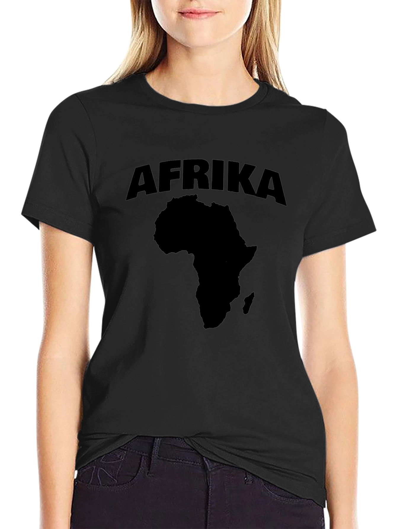 Afrika Graphic Tee - Black T-Shirt