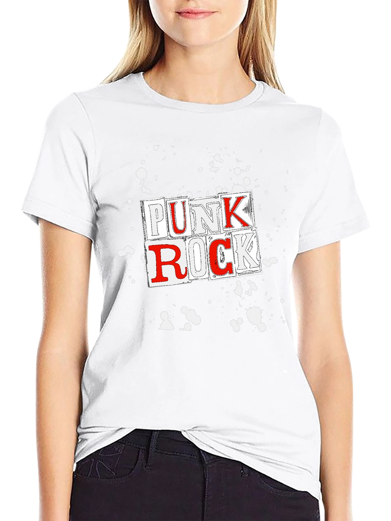 Punk Rock Graphic Tee - Black