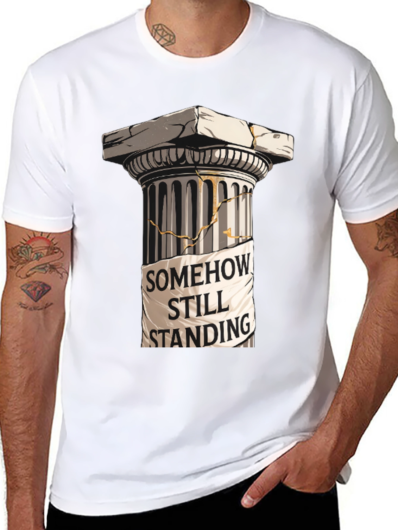Somehow Still Standing Graphic Tee