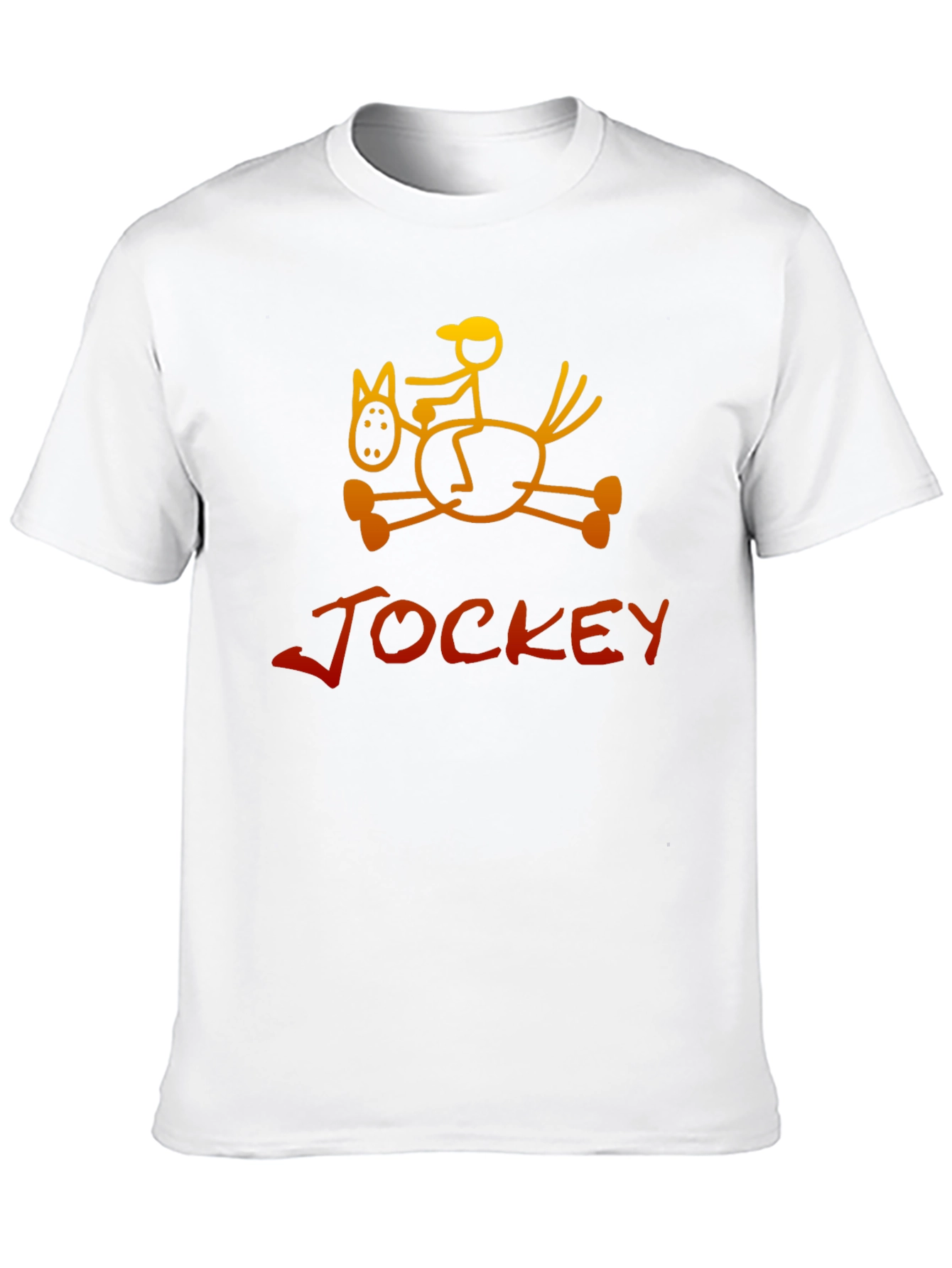 Jockey Horse Rider Graphic Tee - Black