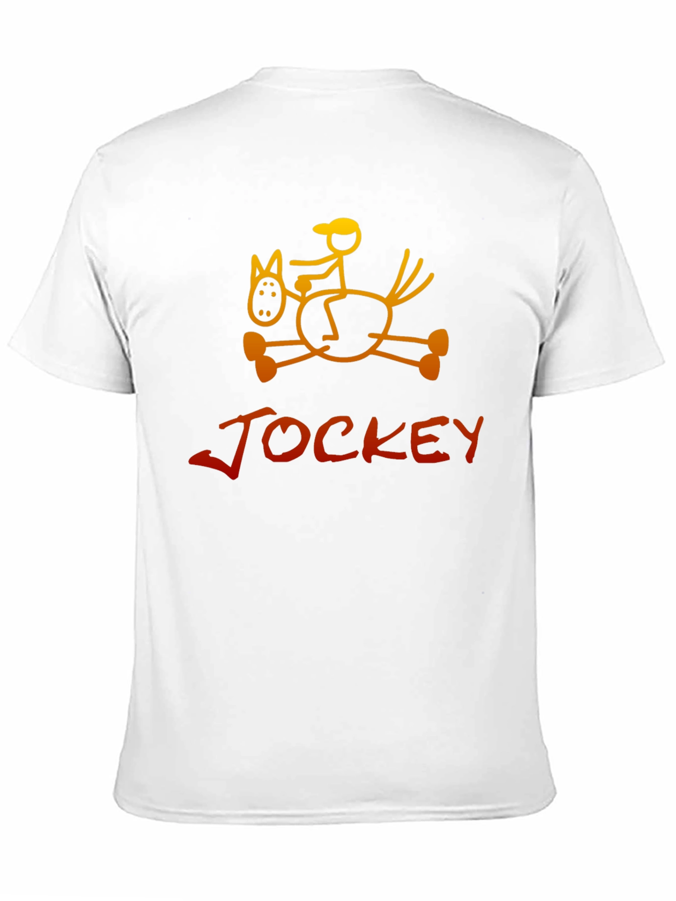 Jockey Horse Rider Graphic Tee - Black