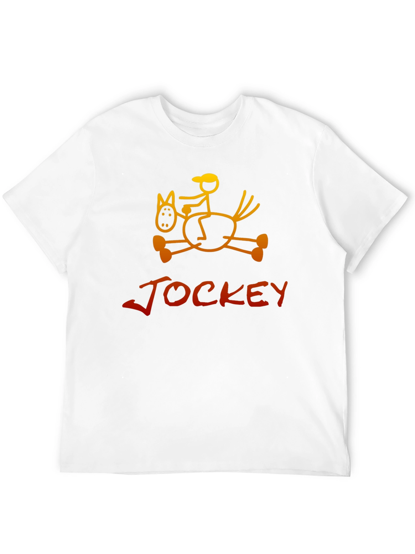 Jockey Horse Rider Graphic Tee - Black