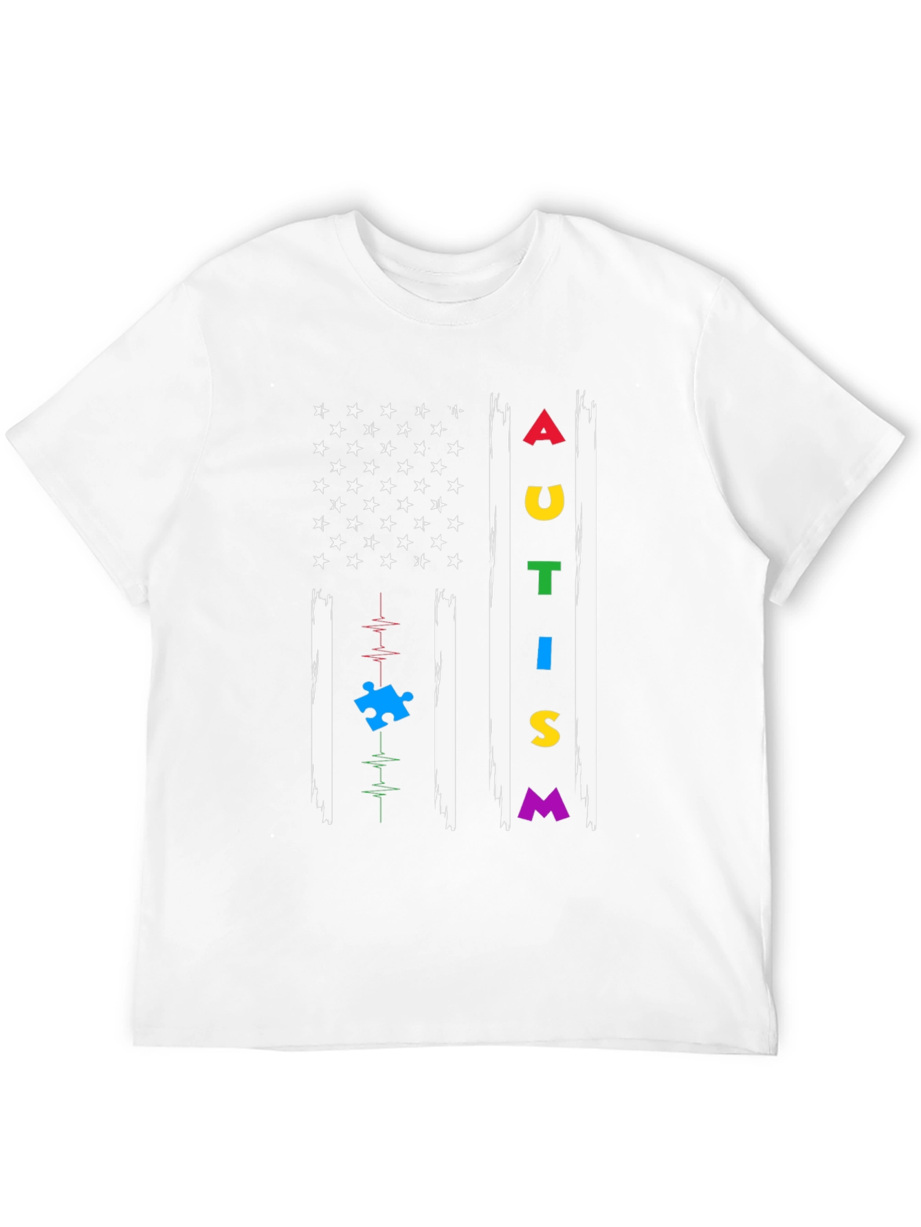 Autism Awareness Flag T-Shirt