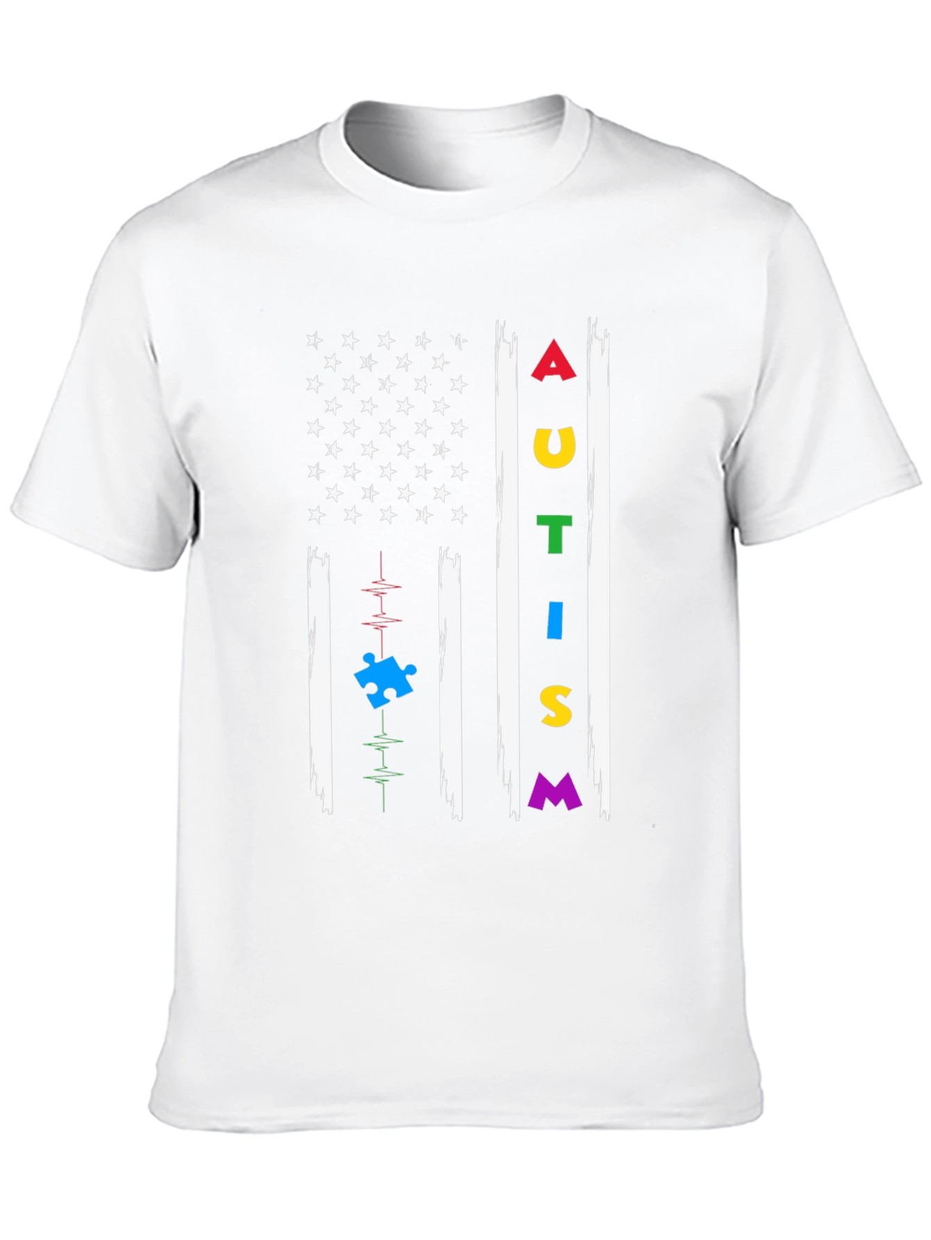 Autism Awareness Flag T-Shirt