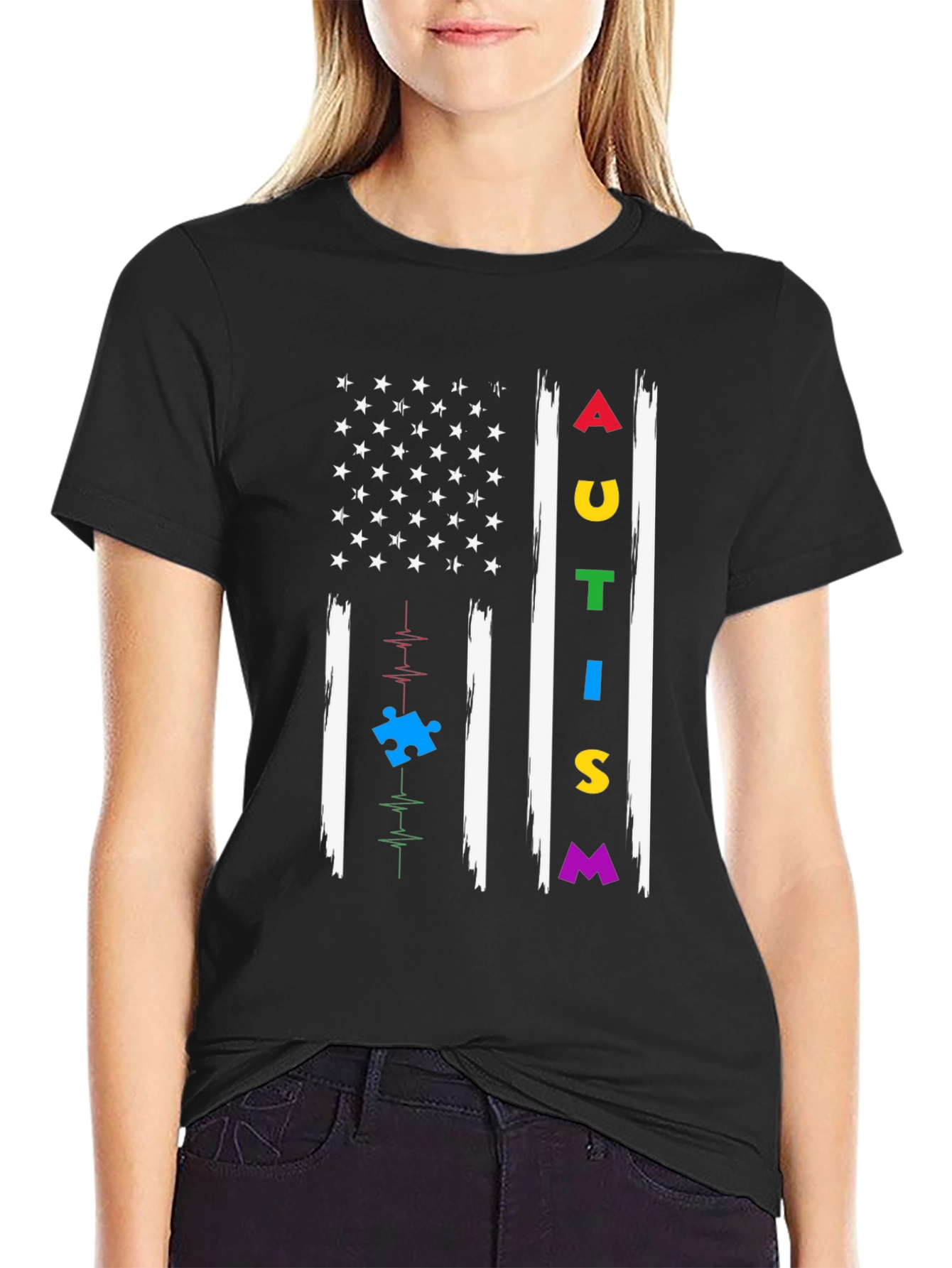 Autism Awareness Flag T-Shirt